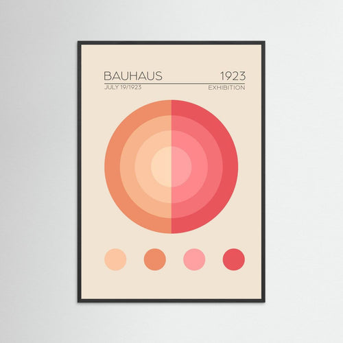 Bauhaus Pembe Daire by Emel Tunaboylu Fine Art Paper 