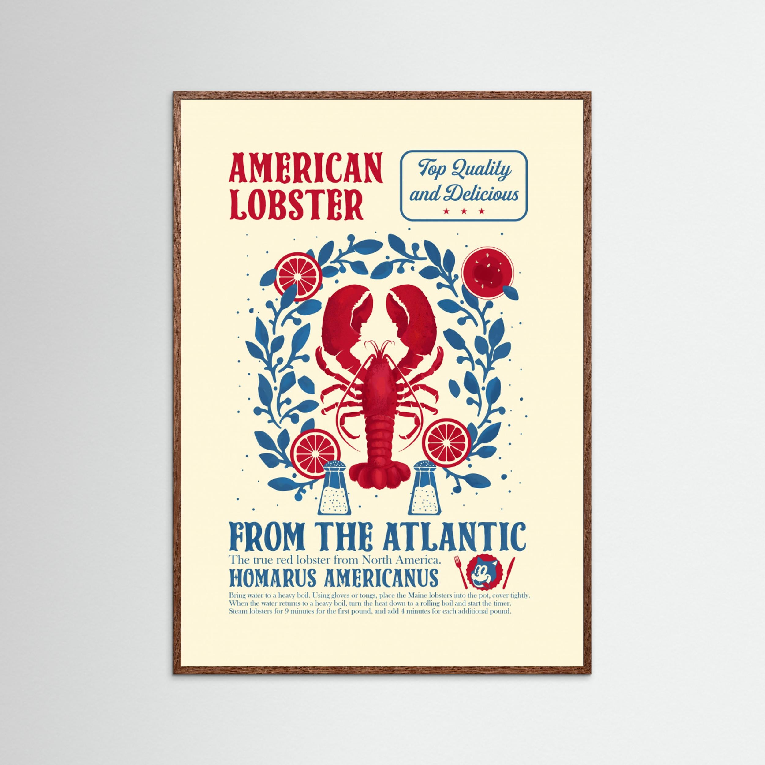 Lobster kitchen print by Dion Gem