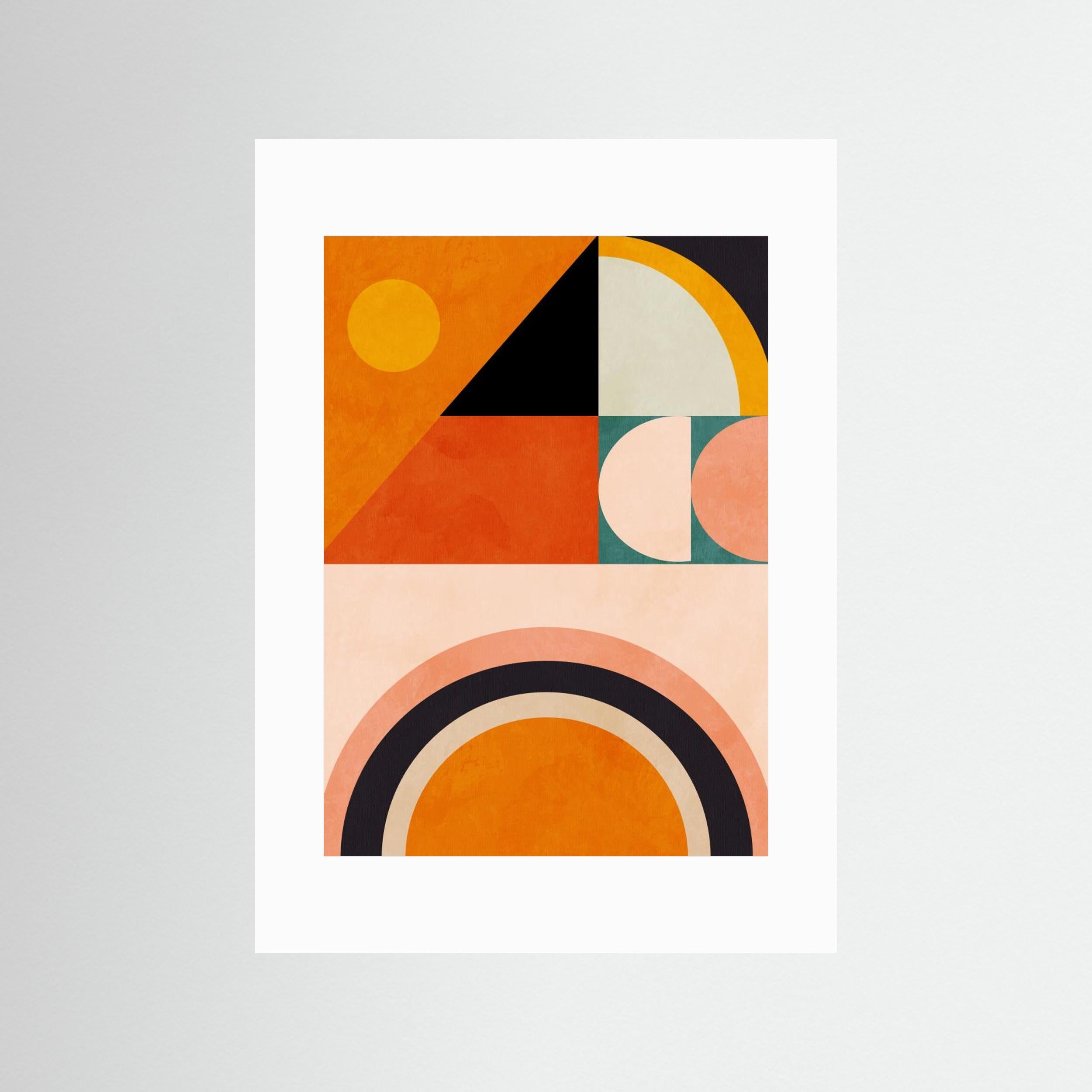 Playing Around Shapes 4 by Ana Rut Bre Fine Art Paper 