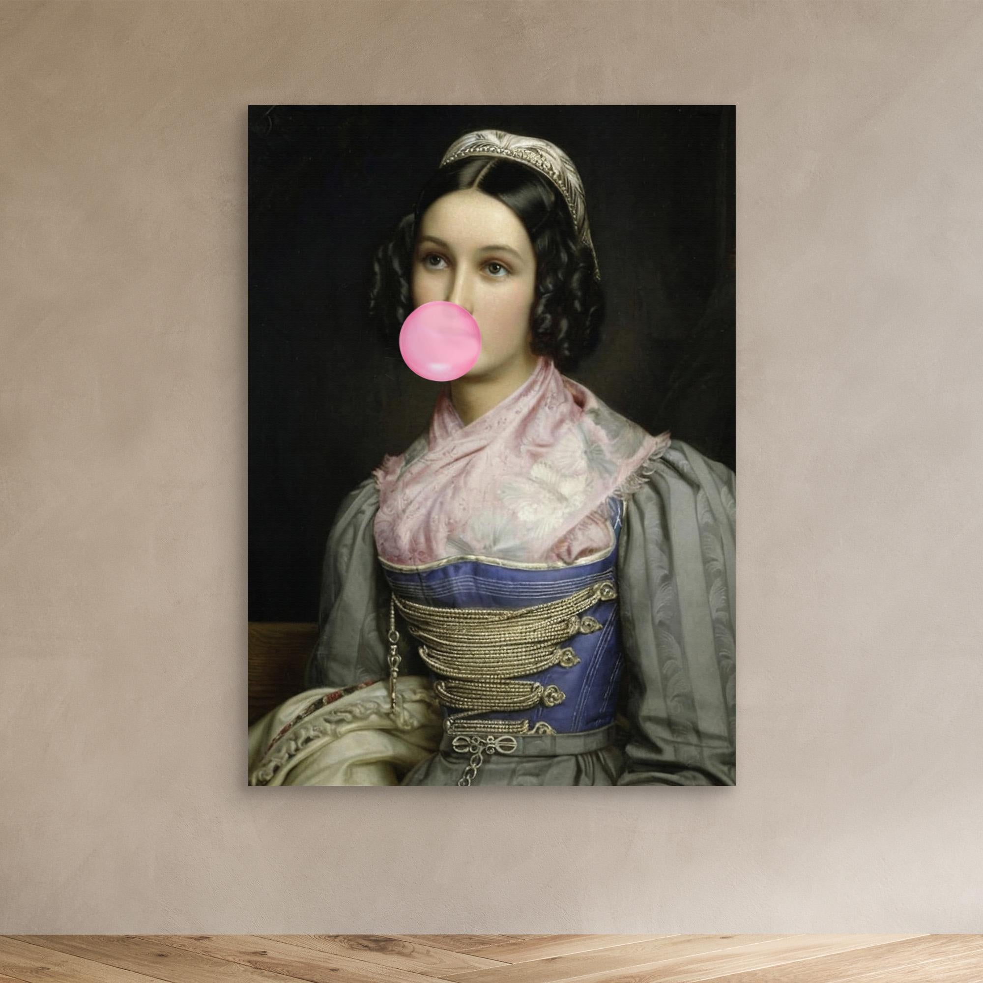 Bubble Gum Portrait by The Art Concept