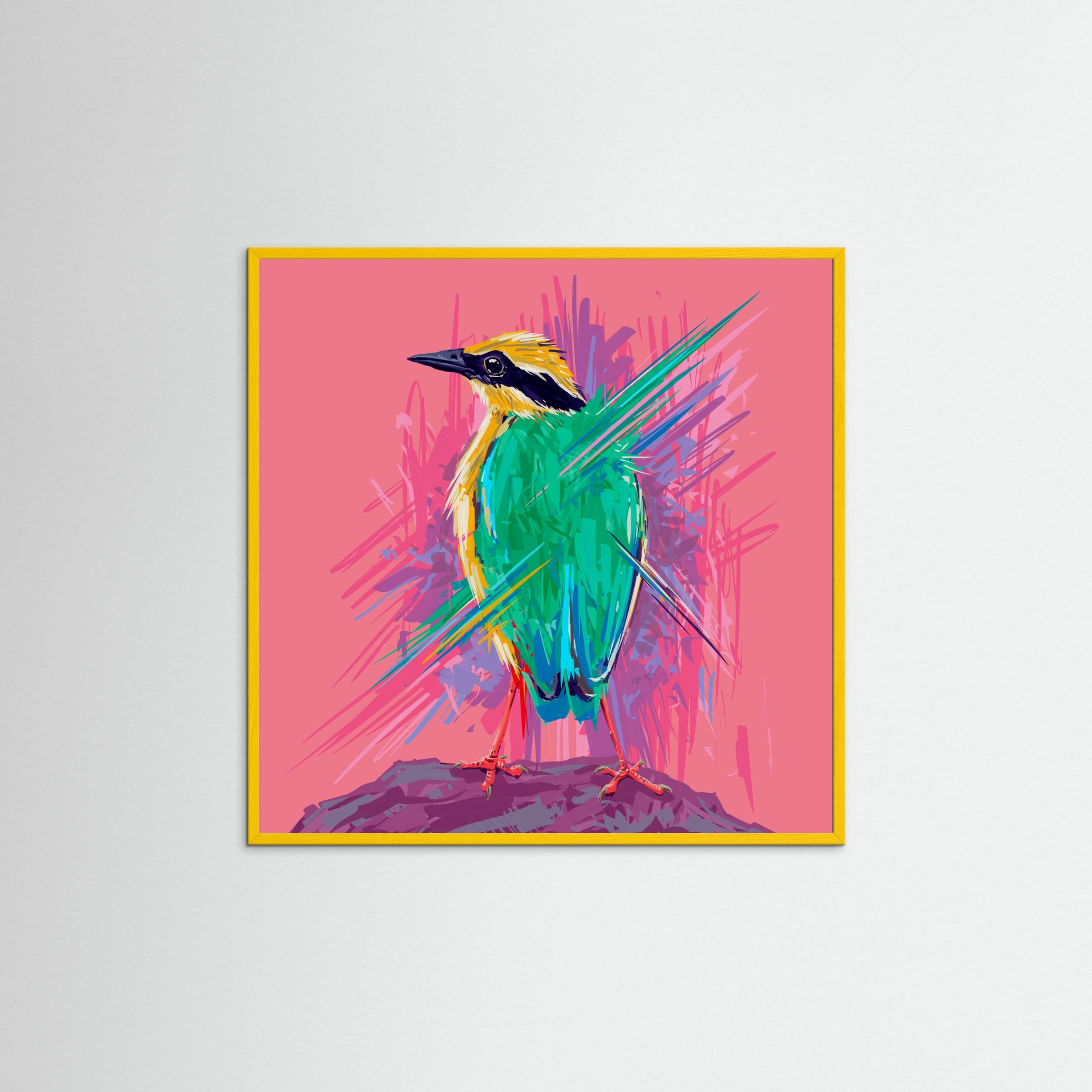 Bird Series   Indian Pitta by Rohan Dahotre Fine Art Paper