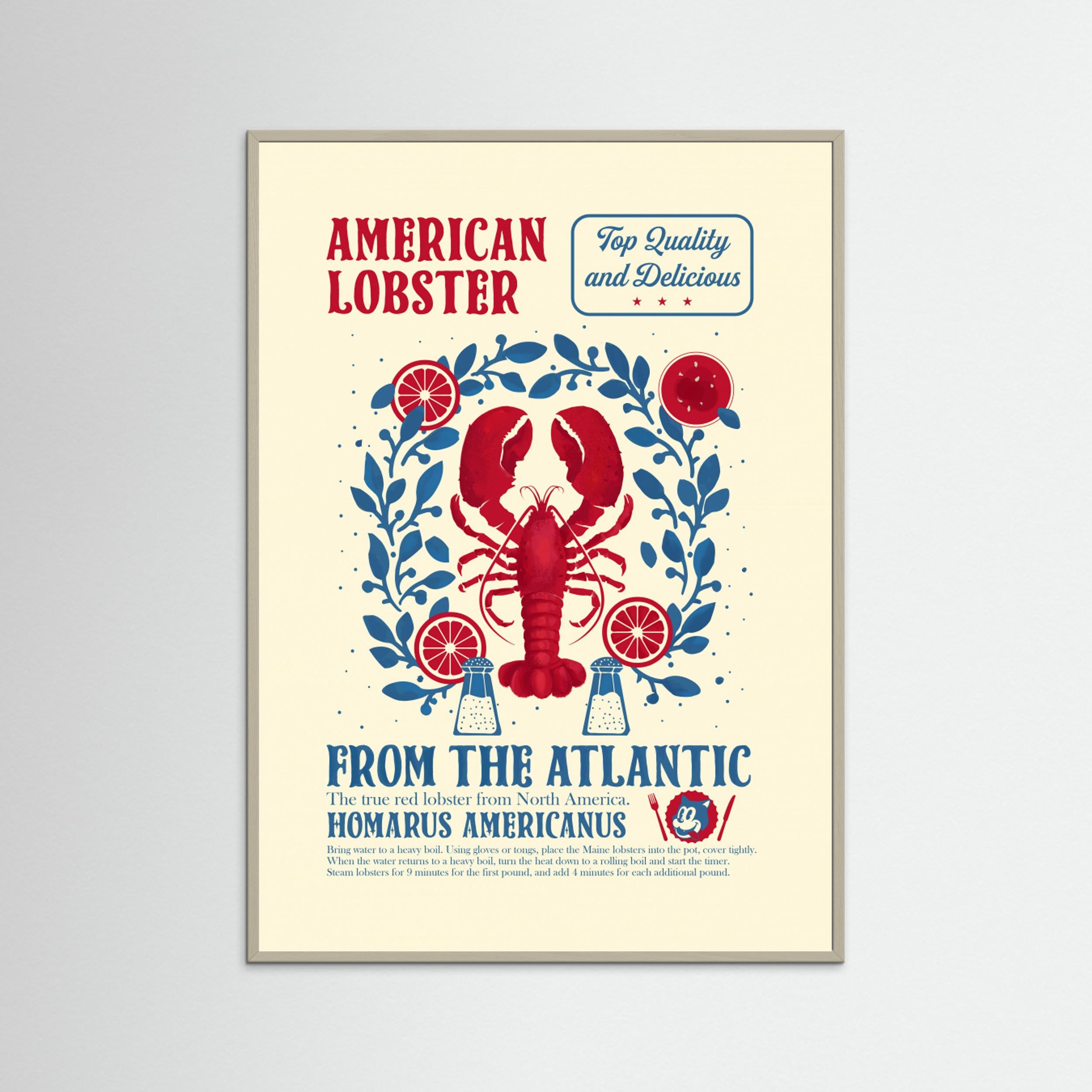 Lobster kitchen print by Dion Gem