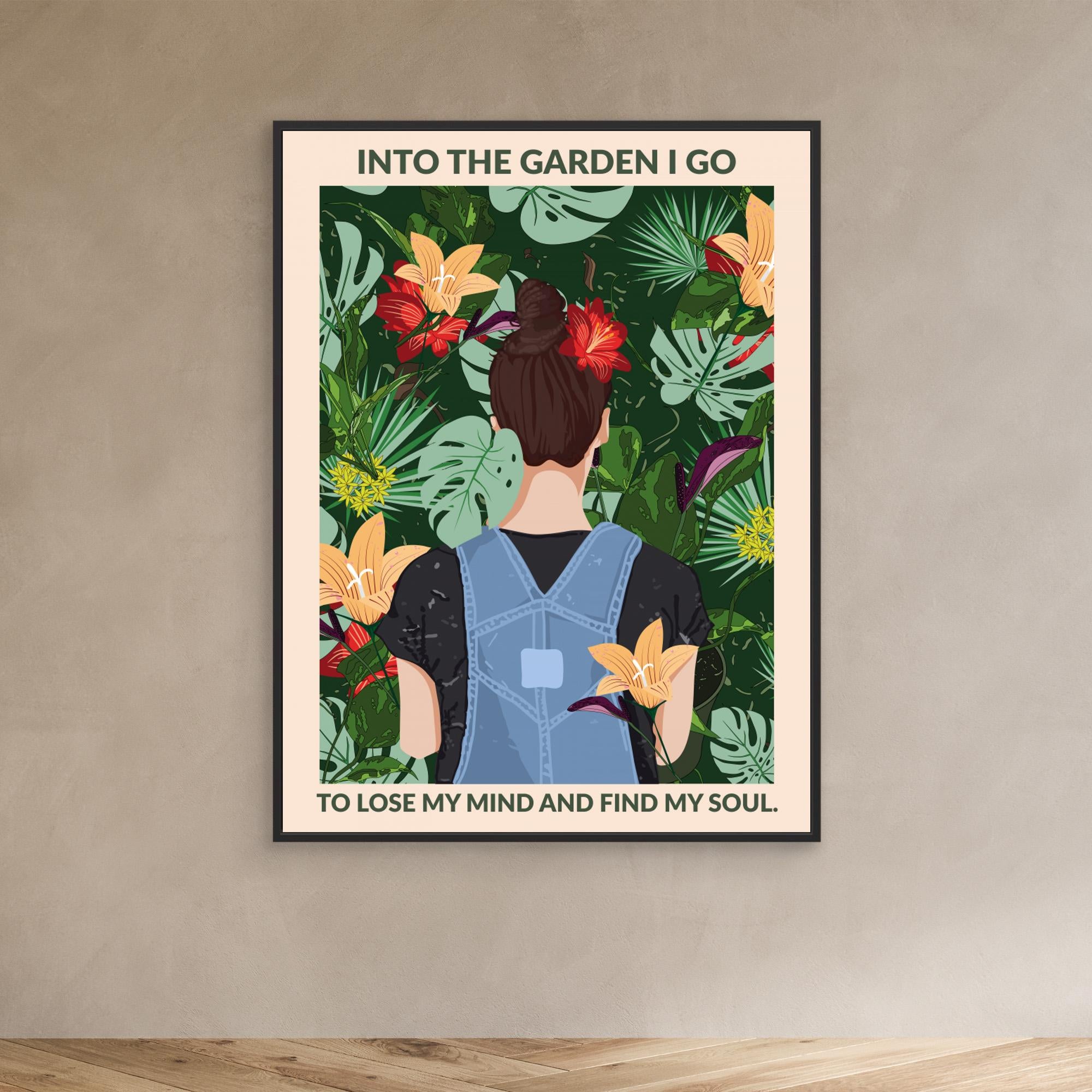 Into the Garden Standard Wall Art by Wall Chart Art Studio