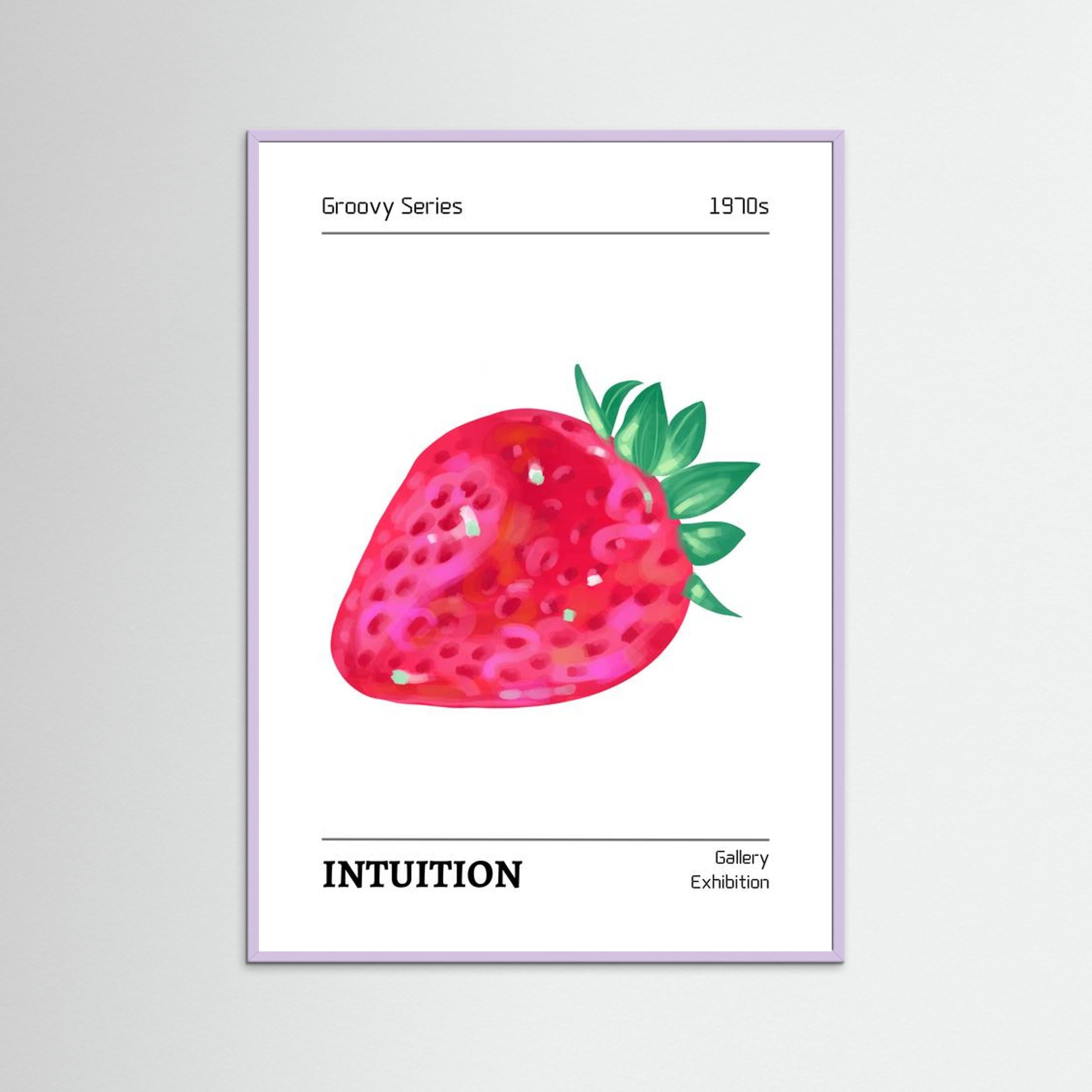 Groovy Series 1970s INTUITION By The Frame Gain Fine Art Paper