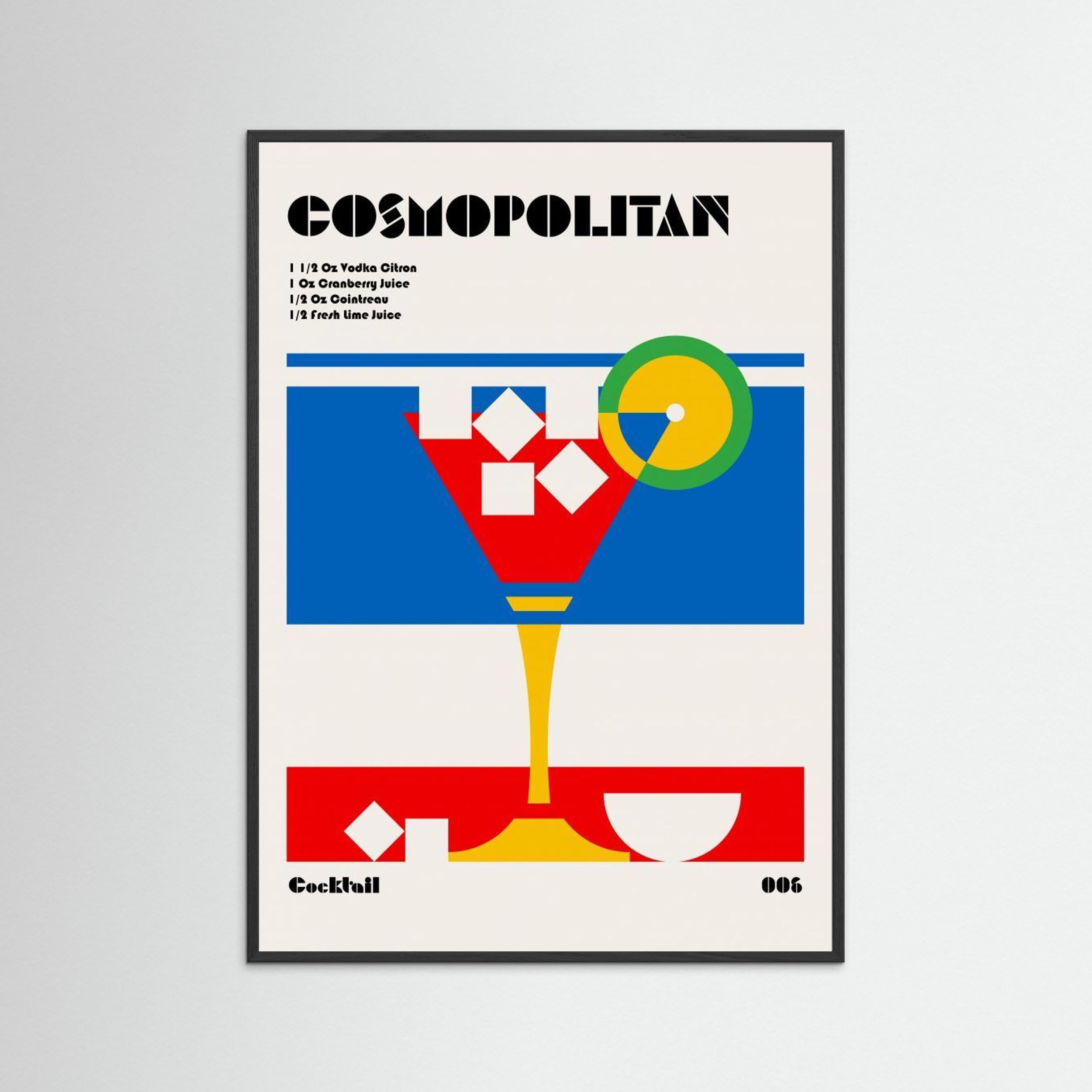Cosmopolitan Bauhaus Cocktail by Retrodrome