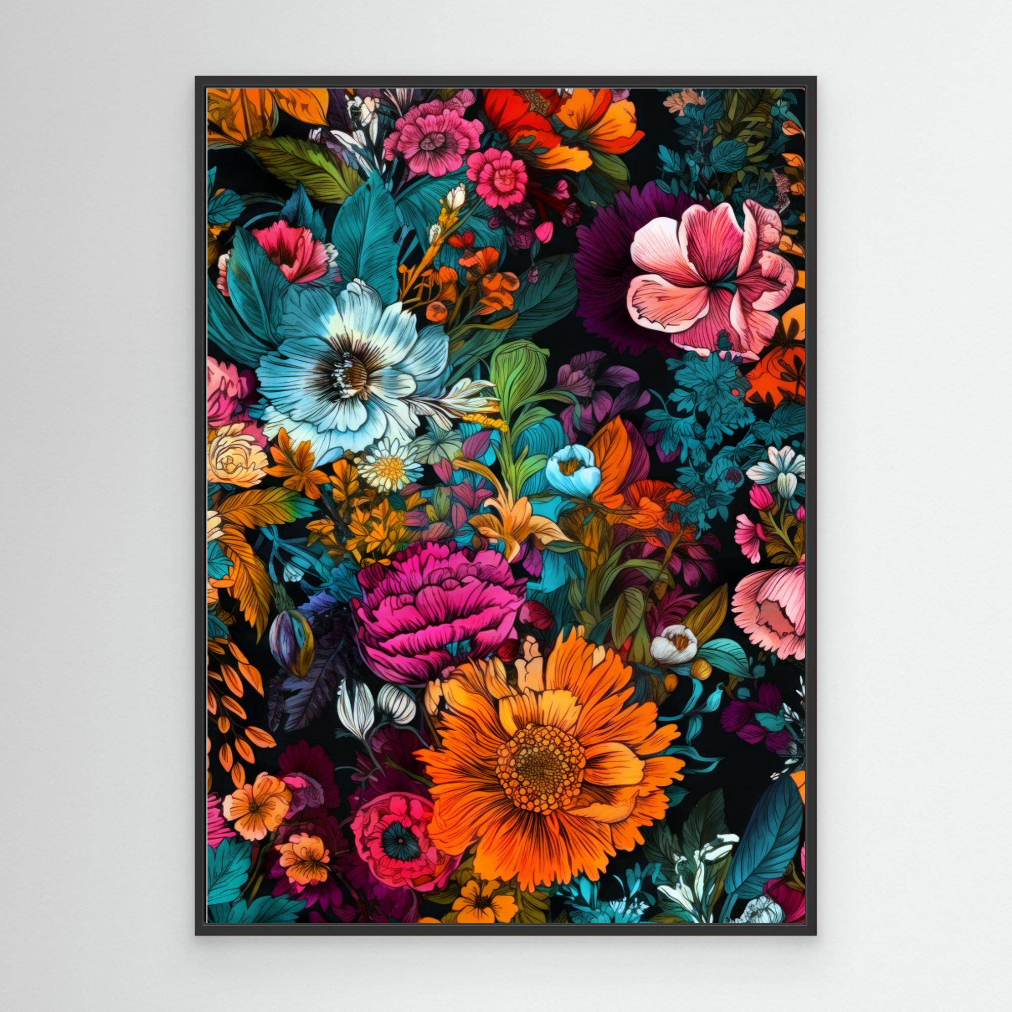 Meadow flowers 6 by Justyna Jaszke Canvas