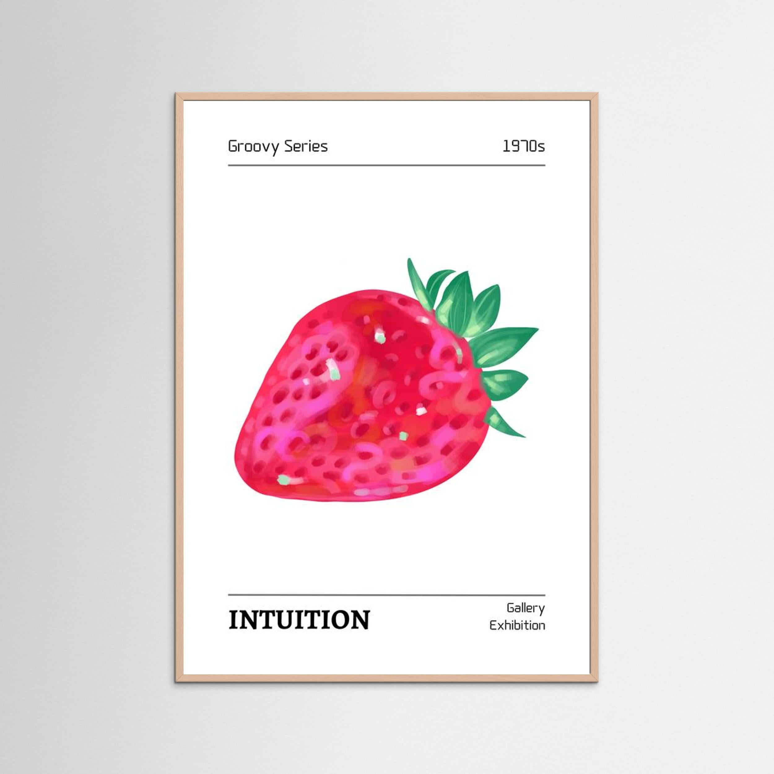 Groovy Series 1970s INTUITION By The Frame Gain Fine Art Paper