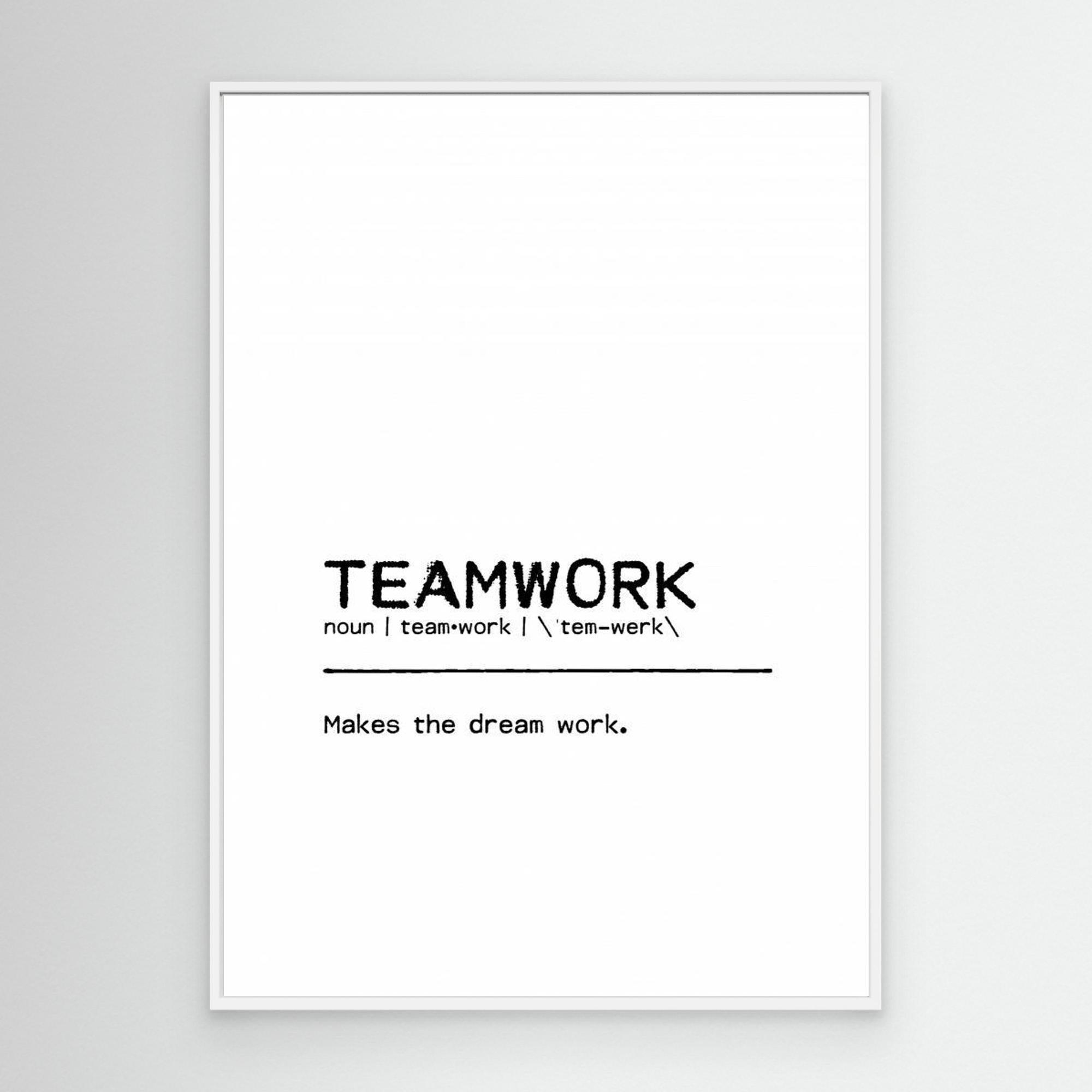 Quote Teamwork by Orara Studio Canvas