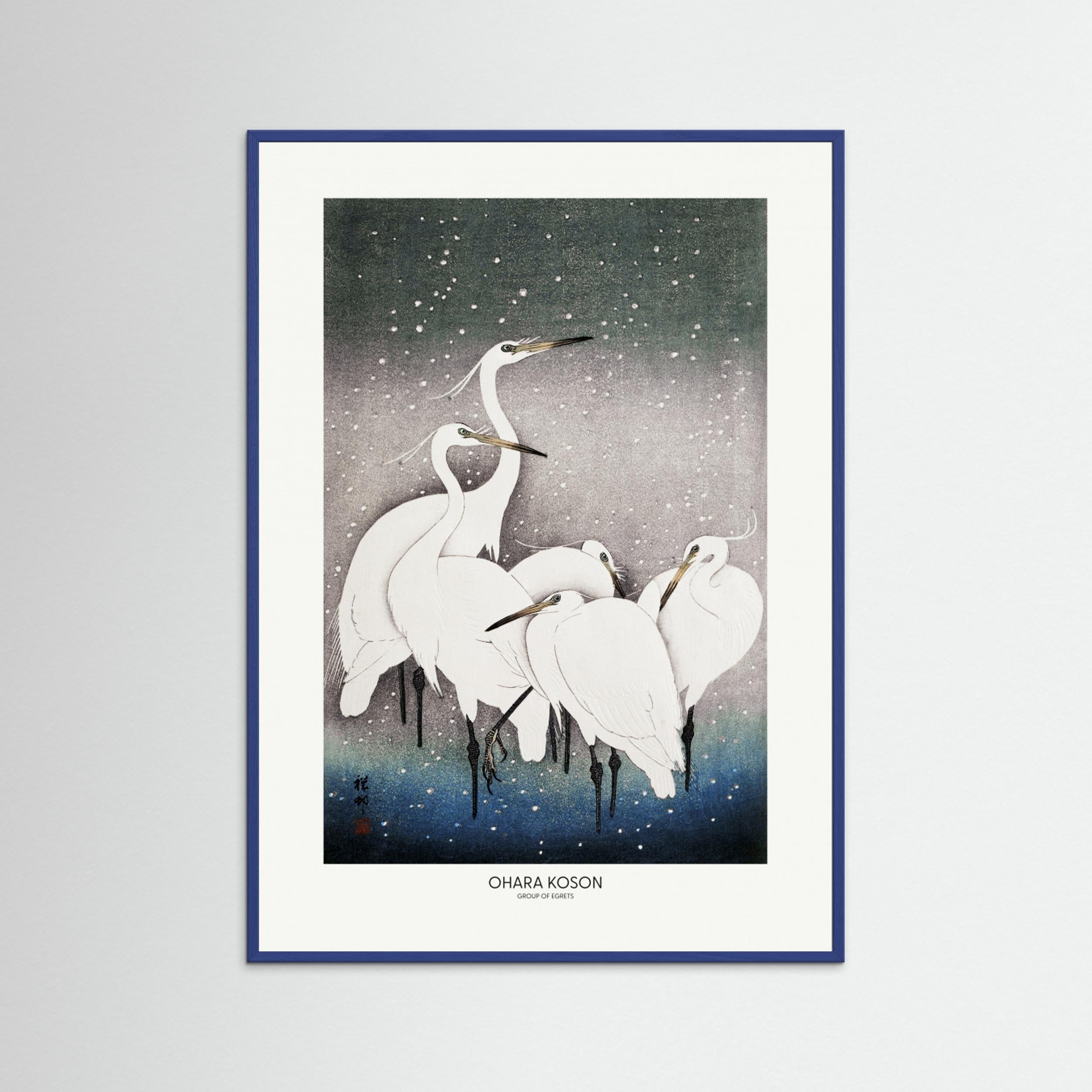 Group Of Egrets Fine Art Paper