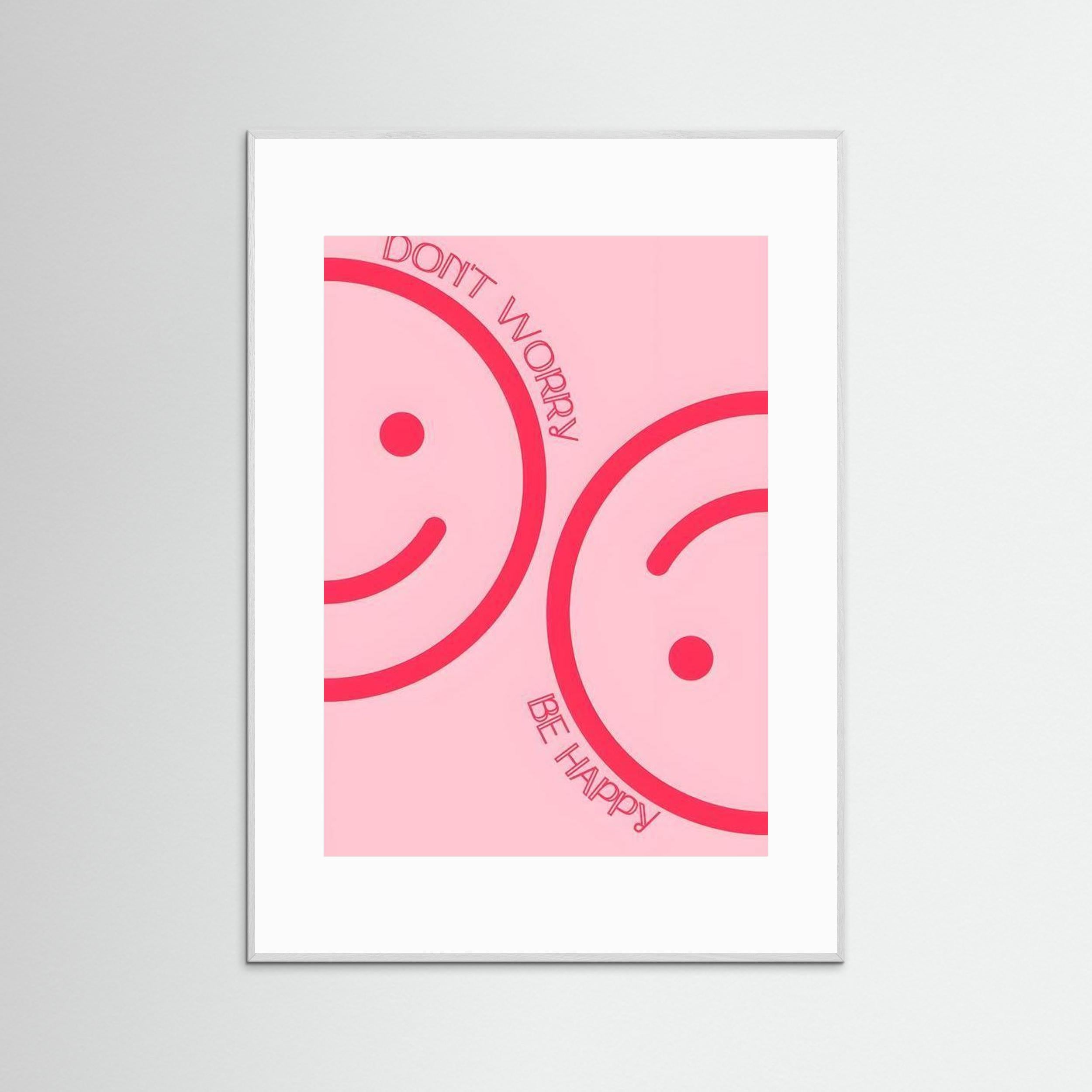 Don't worry, be happy by Natty Jaxx The Frame Gain Fine Art Paper 