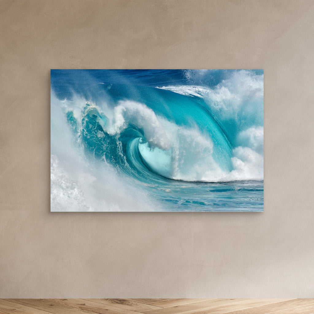 When the ocean turns into blue fire by Daniel Montero