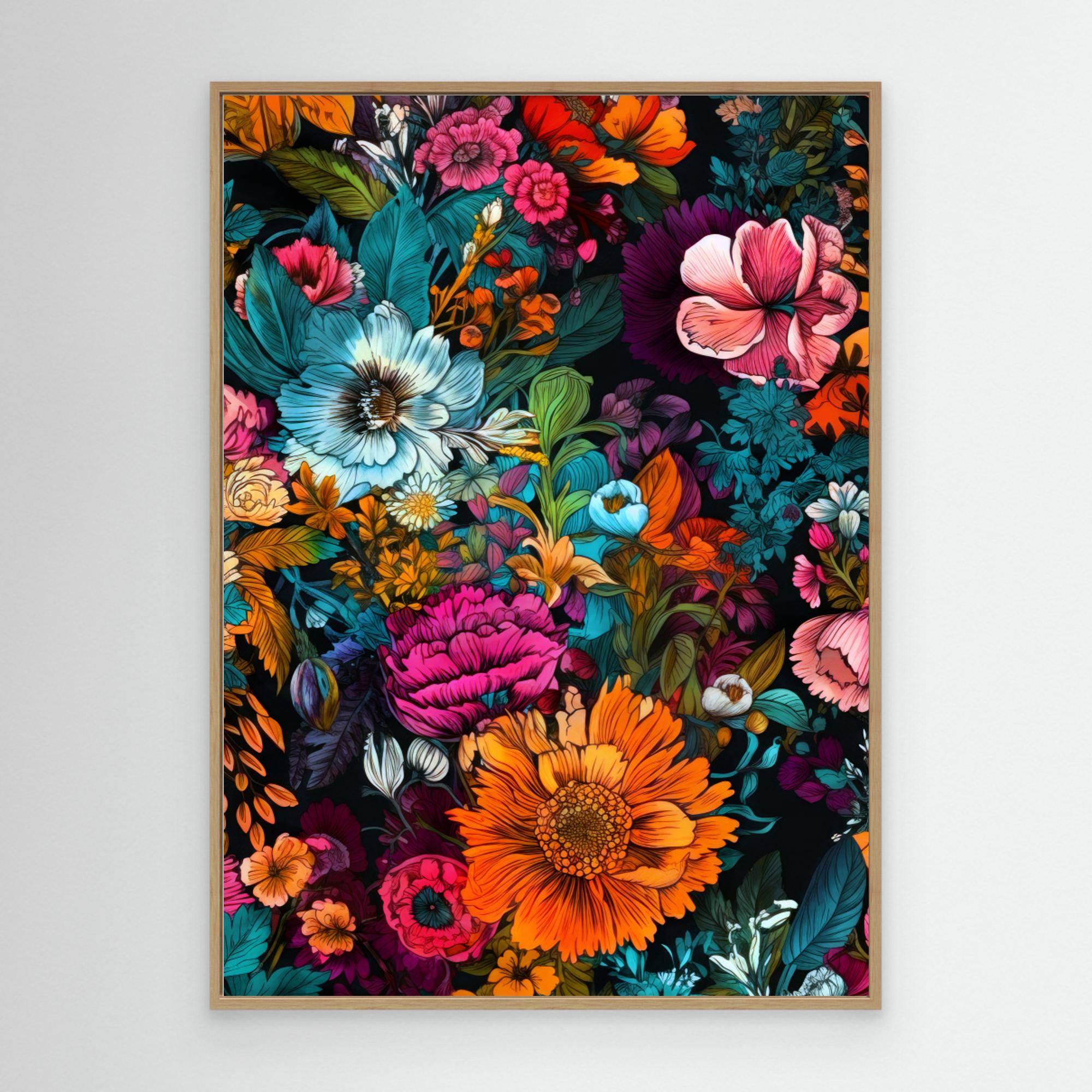 Meadow flowers 6 by Justyna Jaszke Canvas