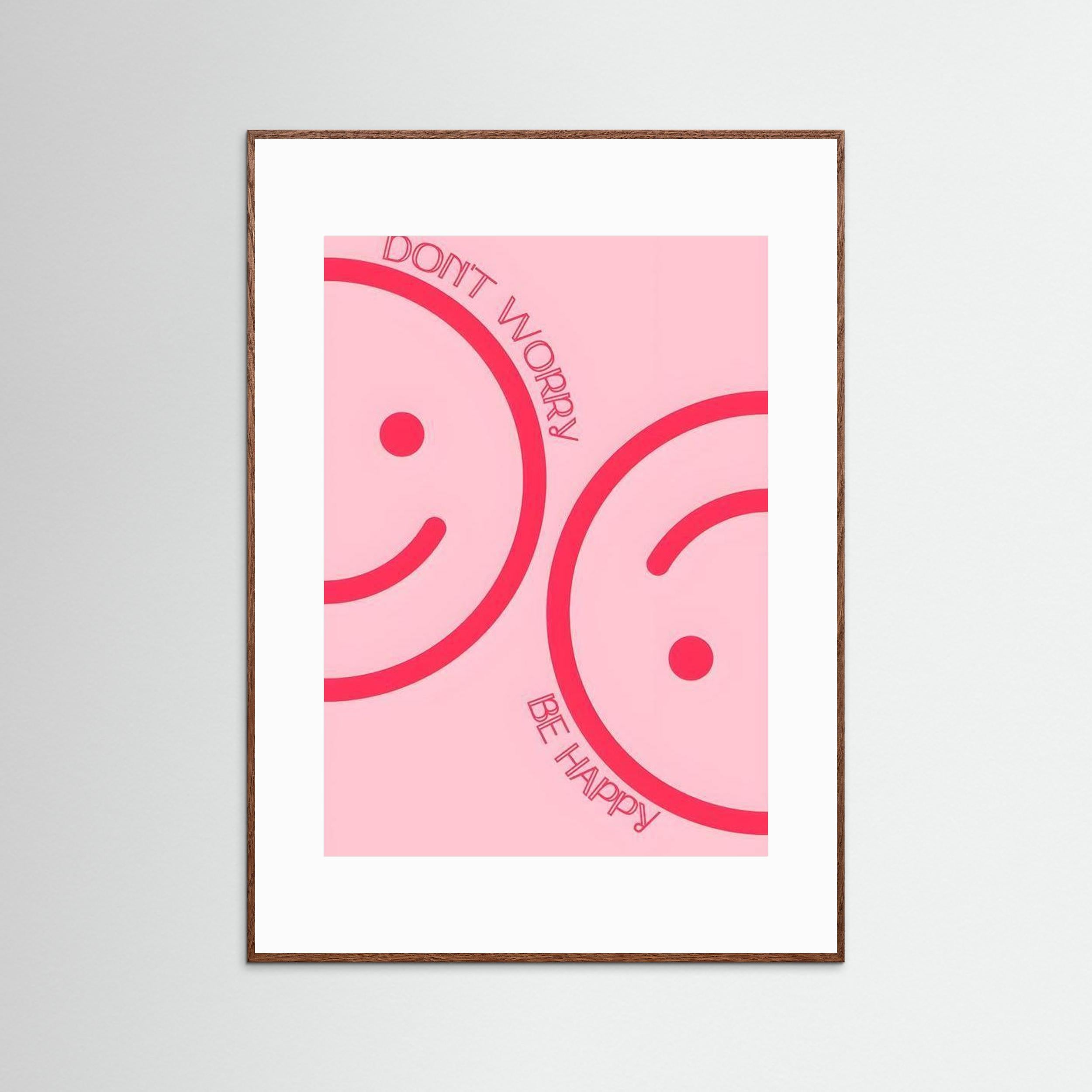 Don't worry, be happy by Natty Jaxx The Frame Gain Fine Art Paper 