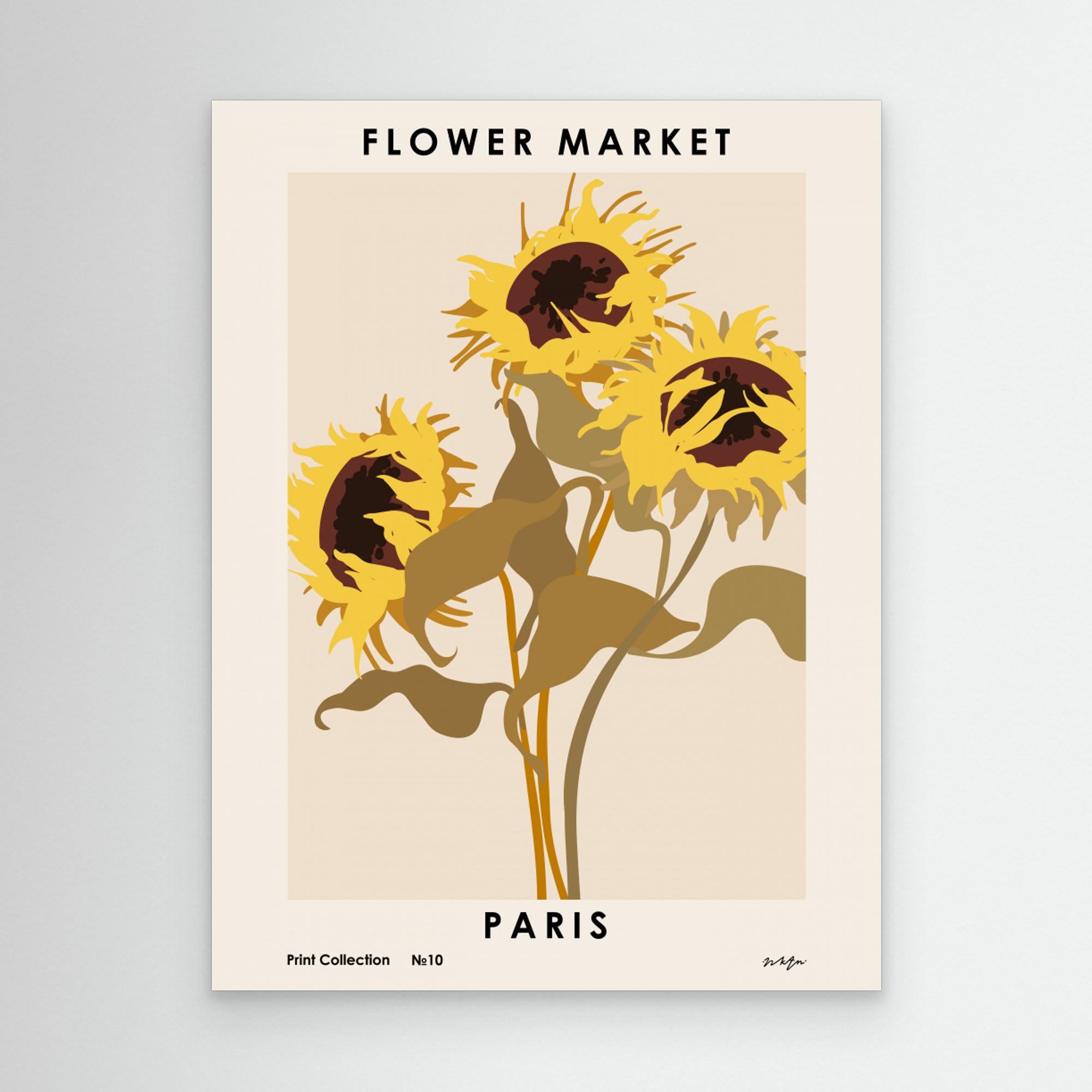 Flower Market. Paris by Nktn Canvas