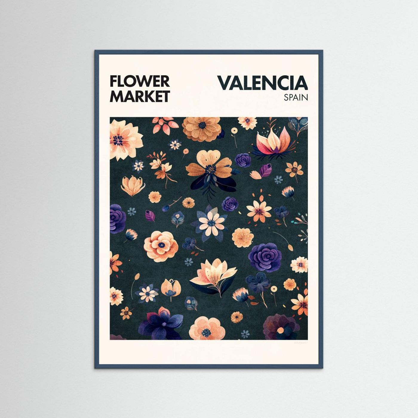 Flower Market- Valencia by Emel Tunaboylu Fine Art Paper