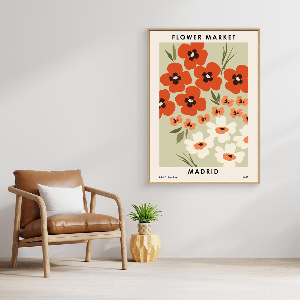 Flower Market Madrid by Nktn Canvas