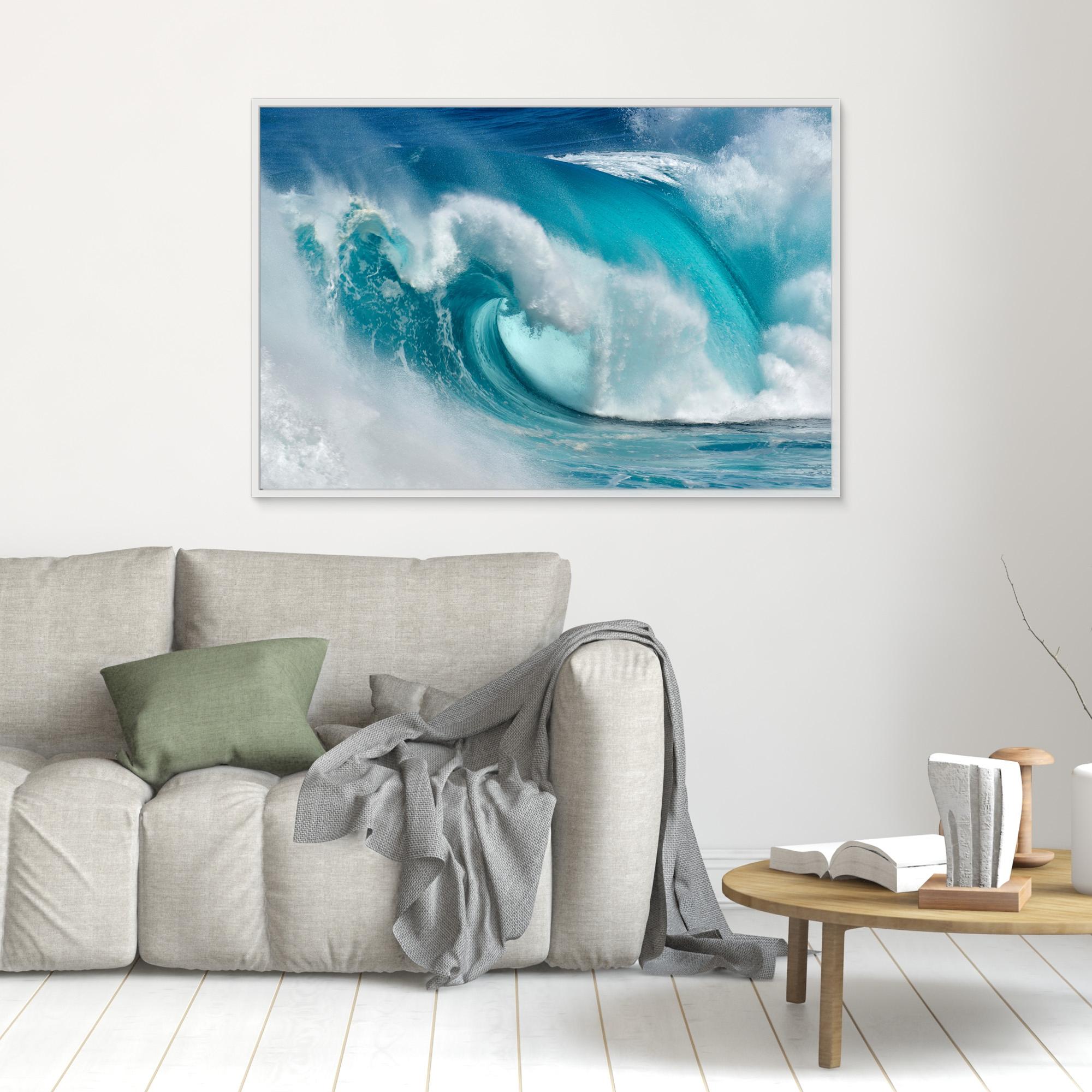 When the ocean turns into blue fire by Daniel Montero