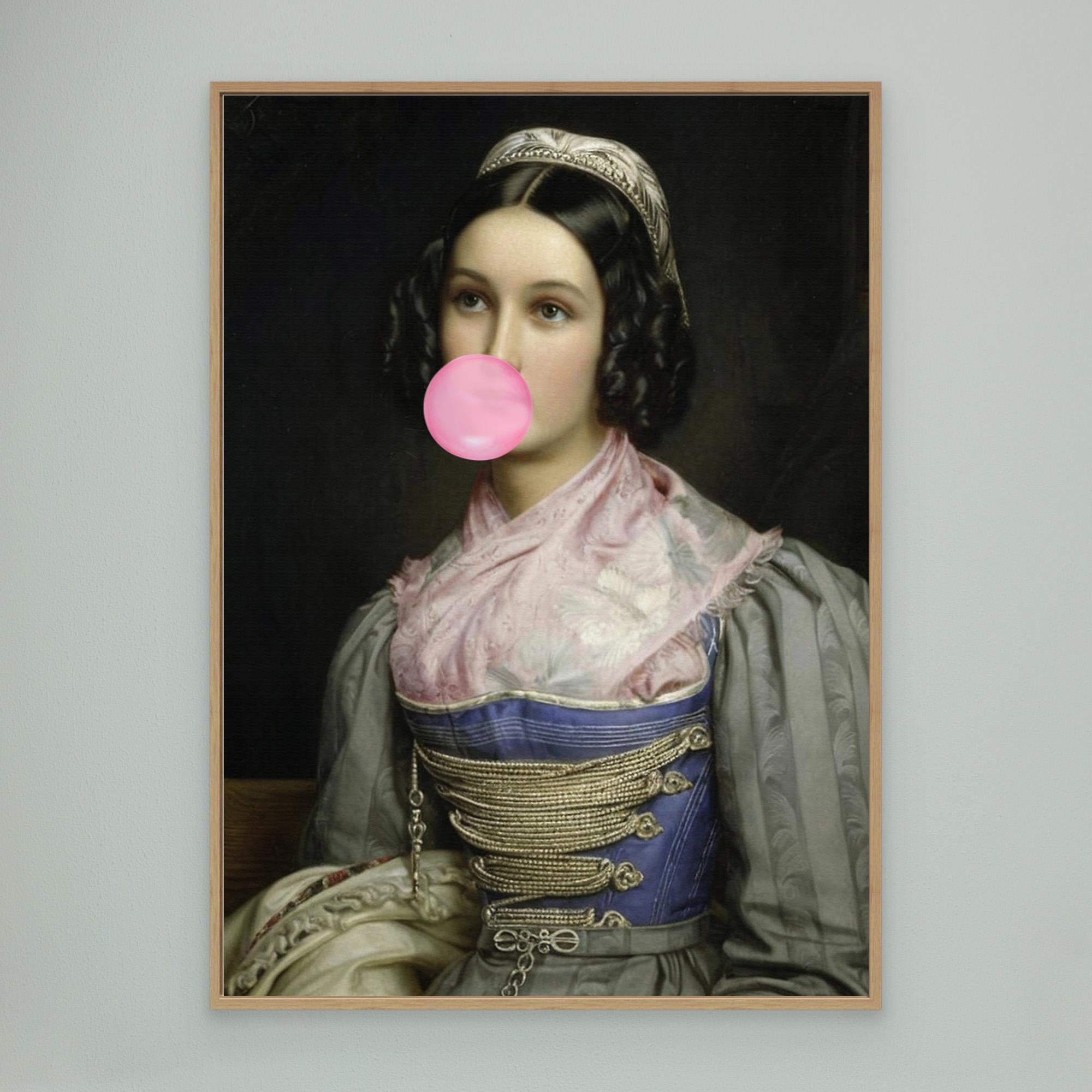 Bubble Gum Portrait by The Art Concept