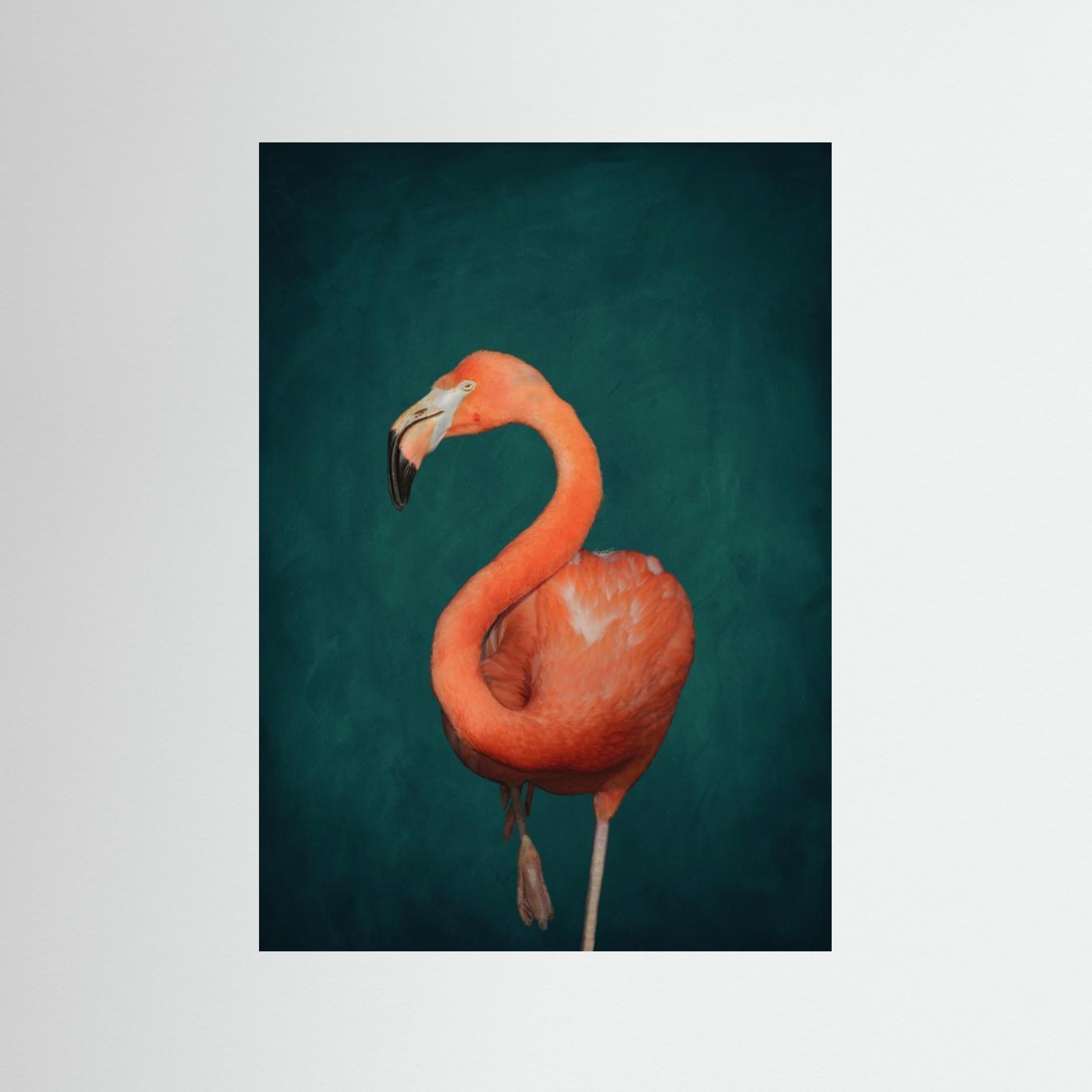 Green Flamingo by Aureous