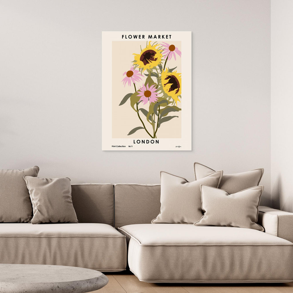 Flower Market. London by Nktn Canvas