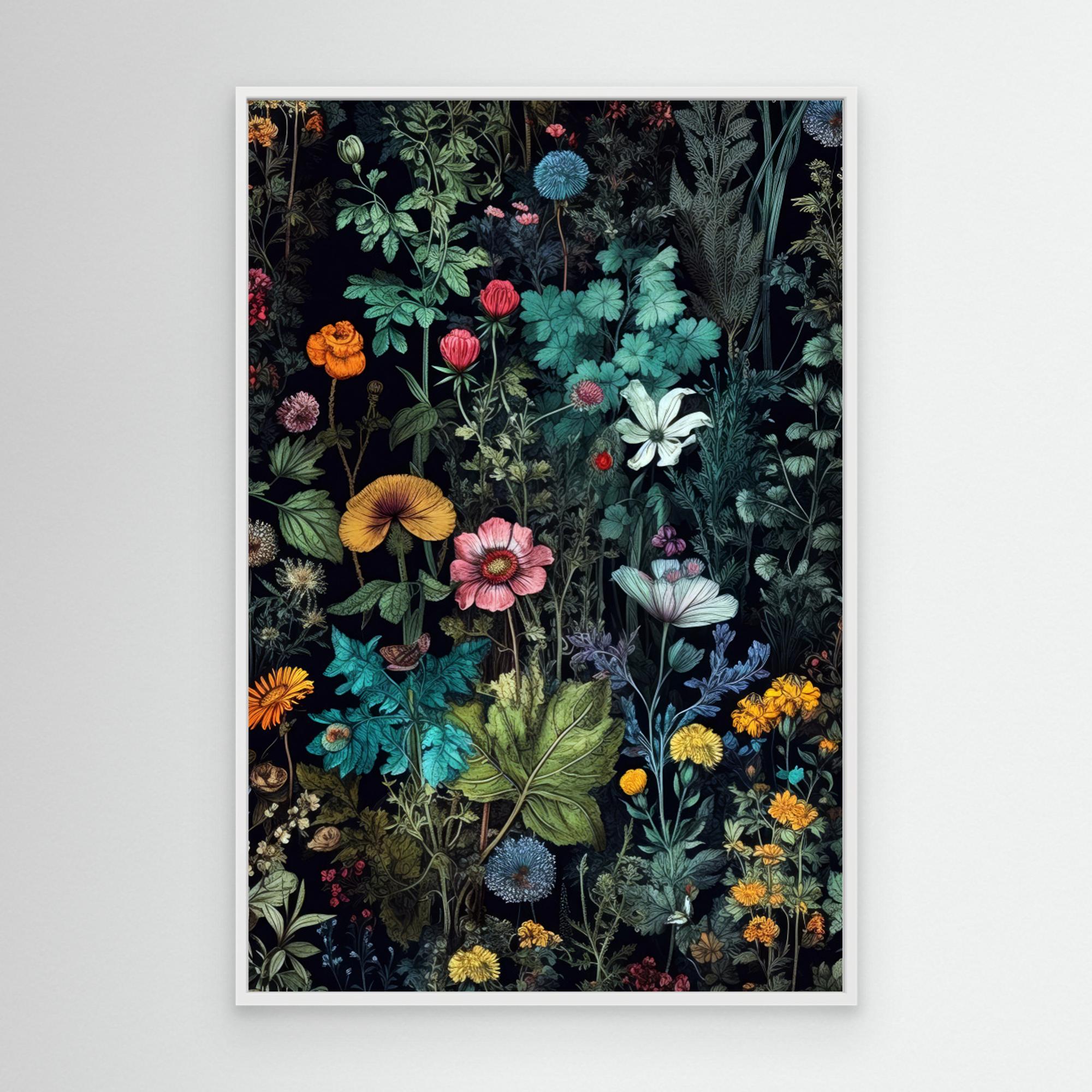 Meadow flowers 11 by Justyna Jaszke Canvas