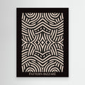 Black Pattern Bizarre 4 by Little Dean Canvas