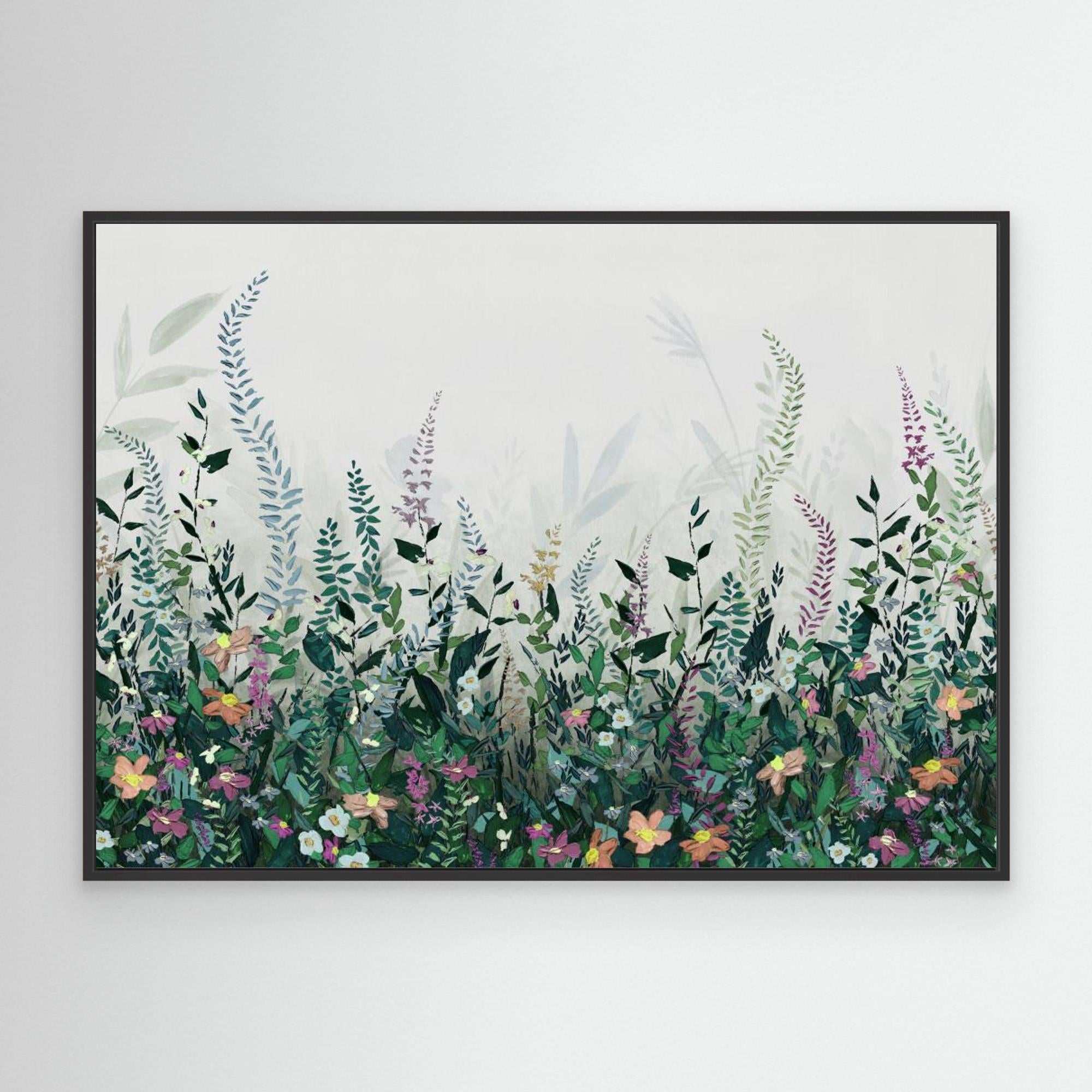 Hl004  Flowers 2   4206mm X 3000h by Hendon  Canvas