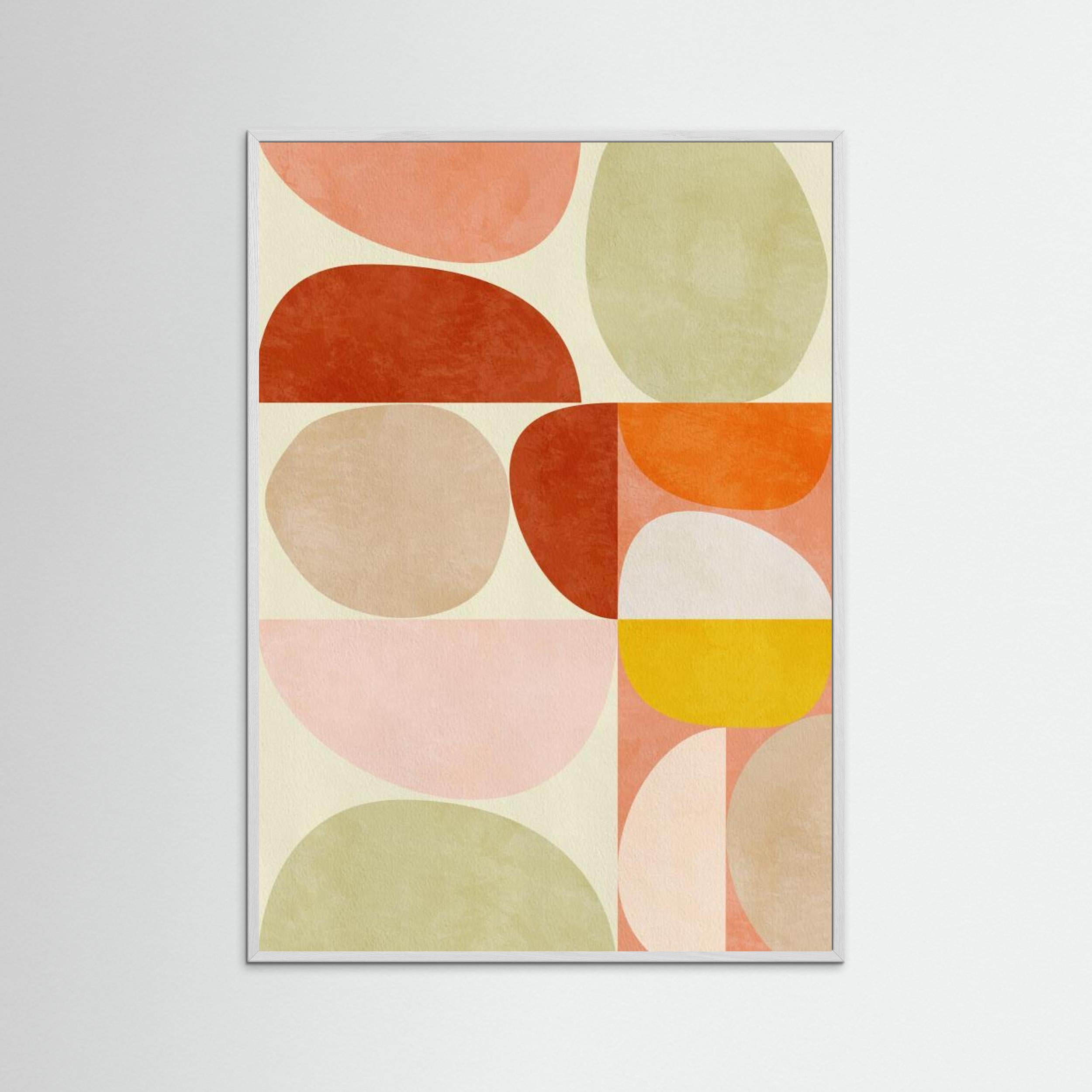 Pastel Geometry by Ana Rut Bre Fine Art Paper