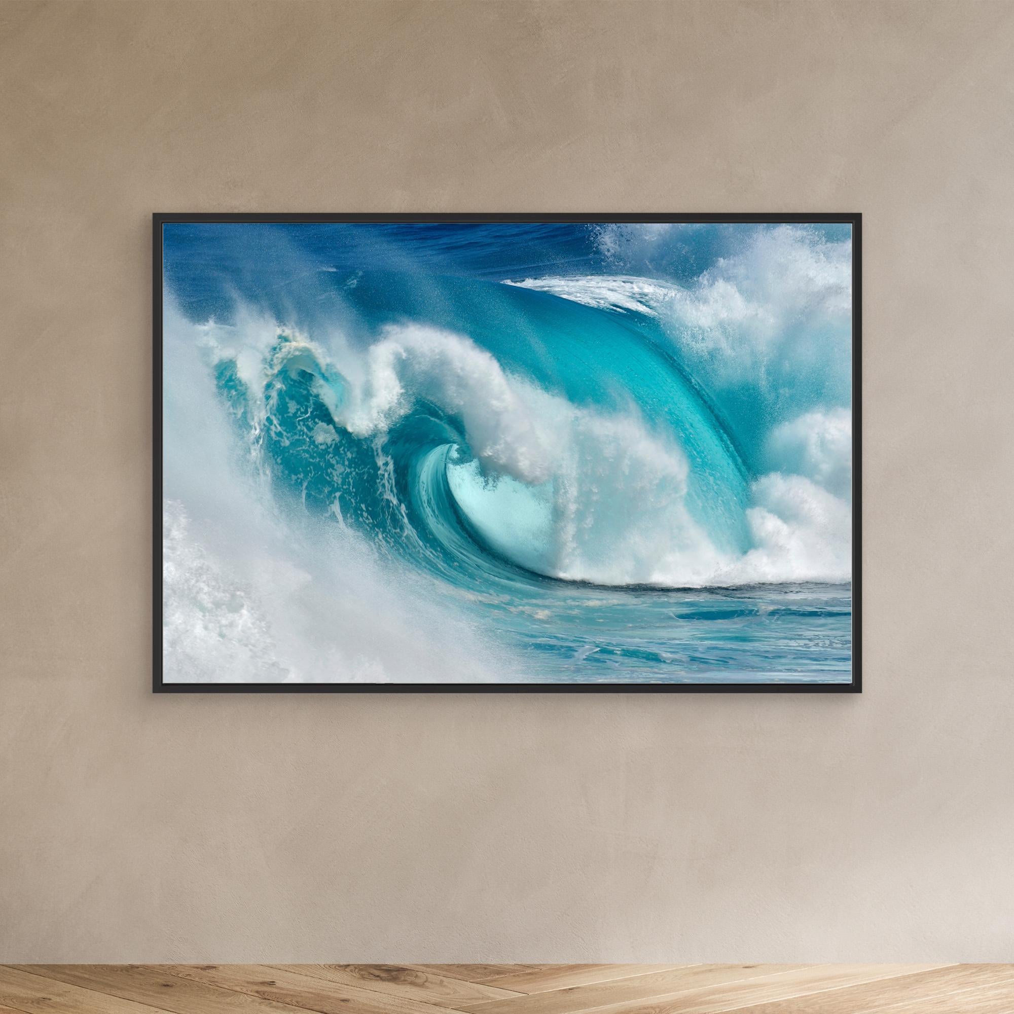 When the ocean turns into blue fire by Daniel Montero