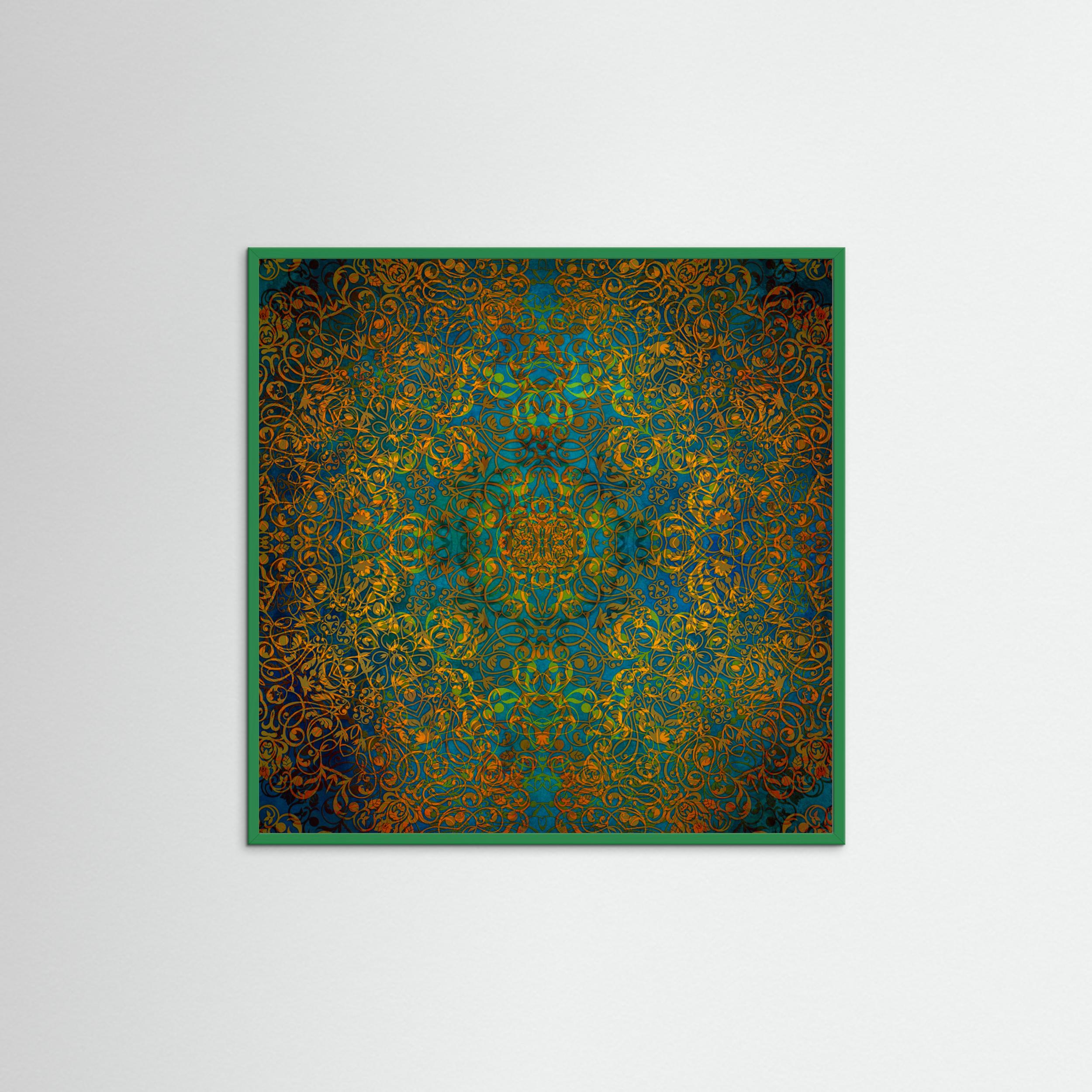 Magic Mandala Abstraction Art (2) by Justyna Jaszke Fine Art Paper