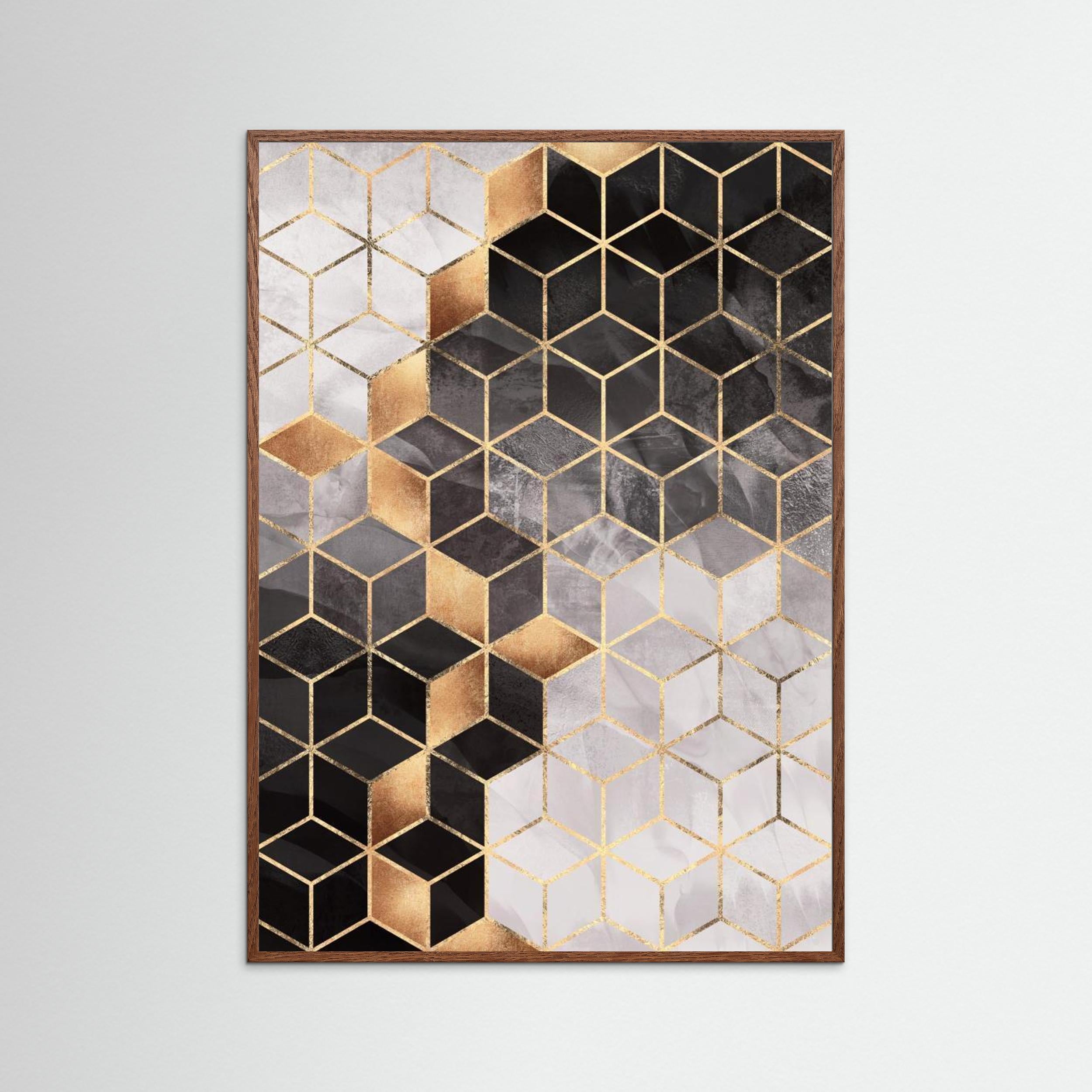 Smoky Cubes by Elisabeth Fredriksson Fine Art Paper 