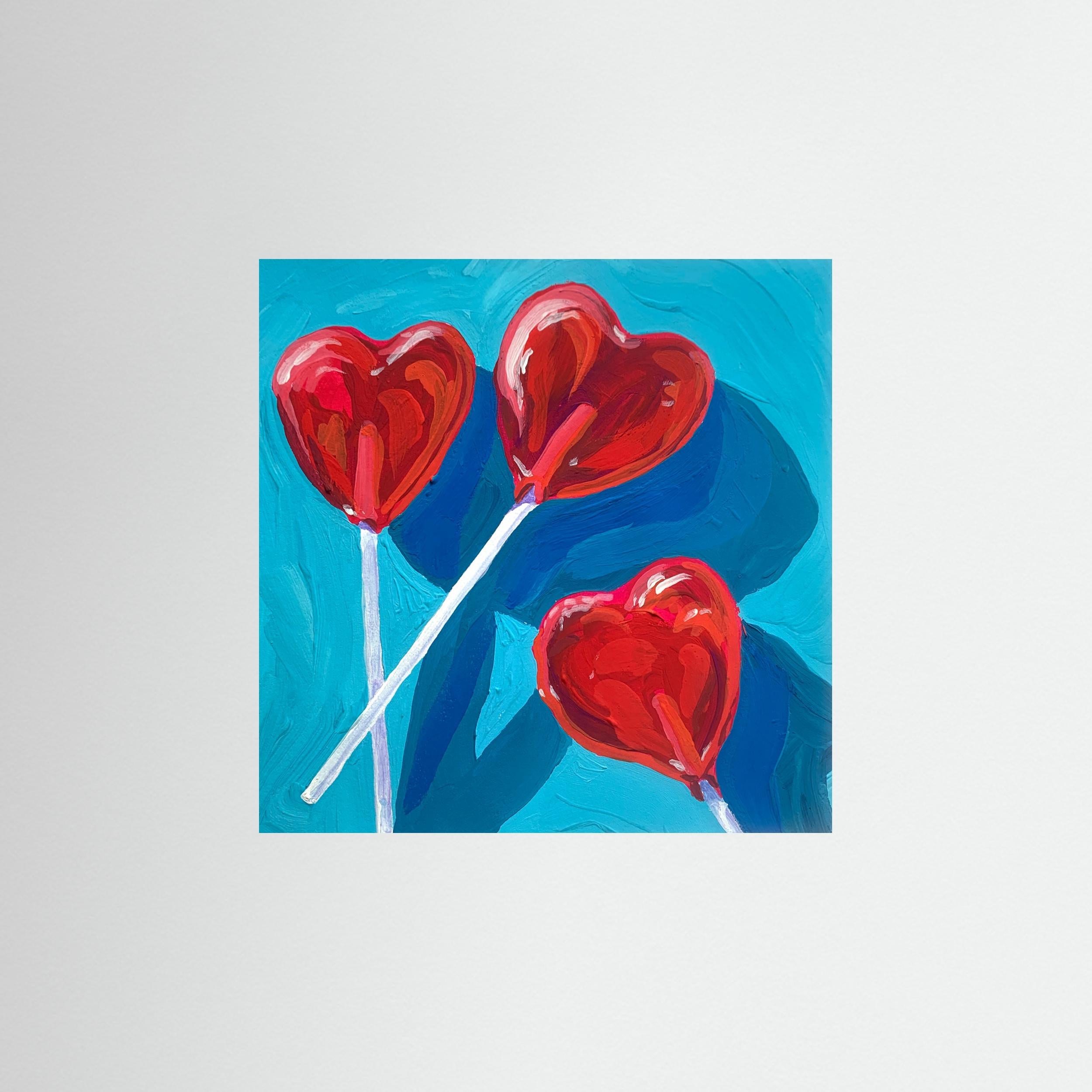 Heart Lollipops by Pauline Wegman | Key And Sea Creative Fine Art Paper