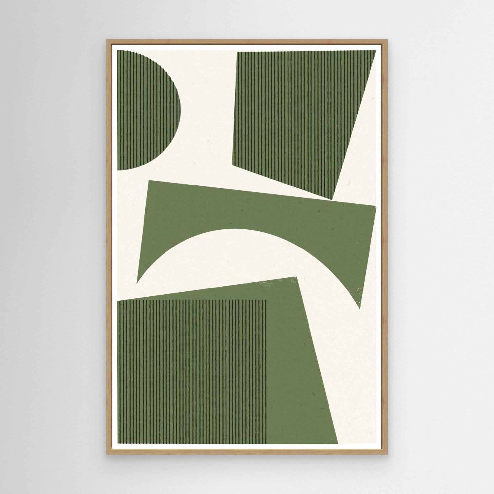 Modern Abstract Shape 01 by The Miuus Studio Canvas