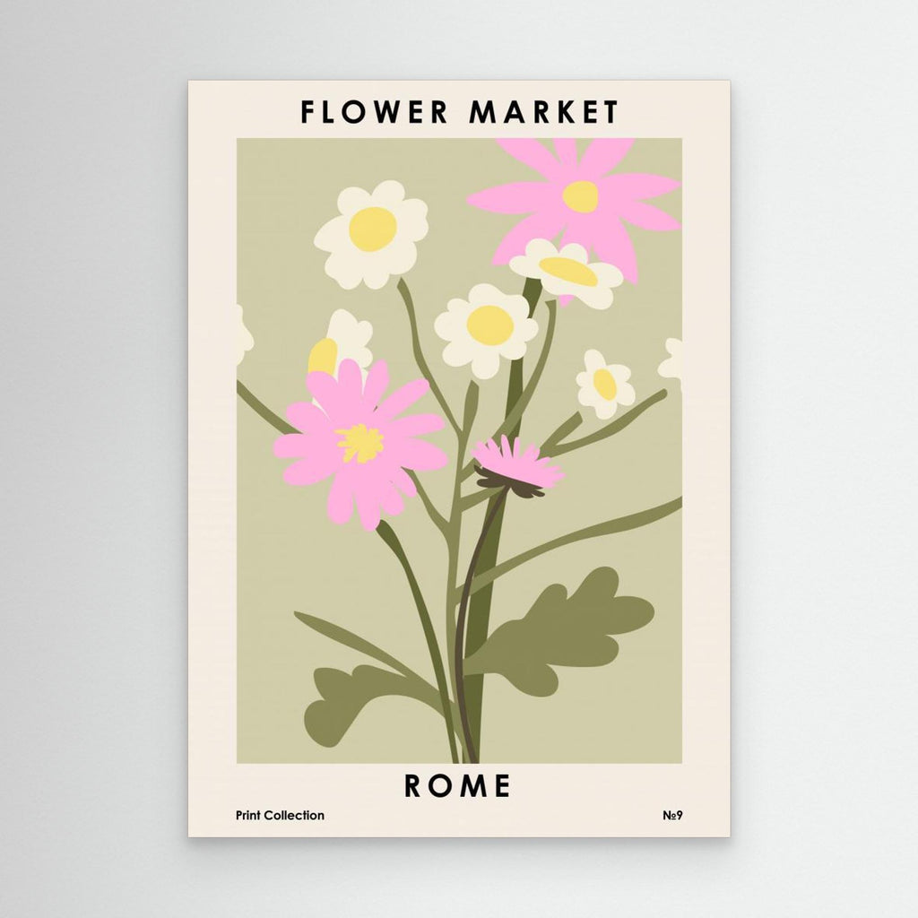 Flower Market Rome by Nktn Canvas