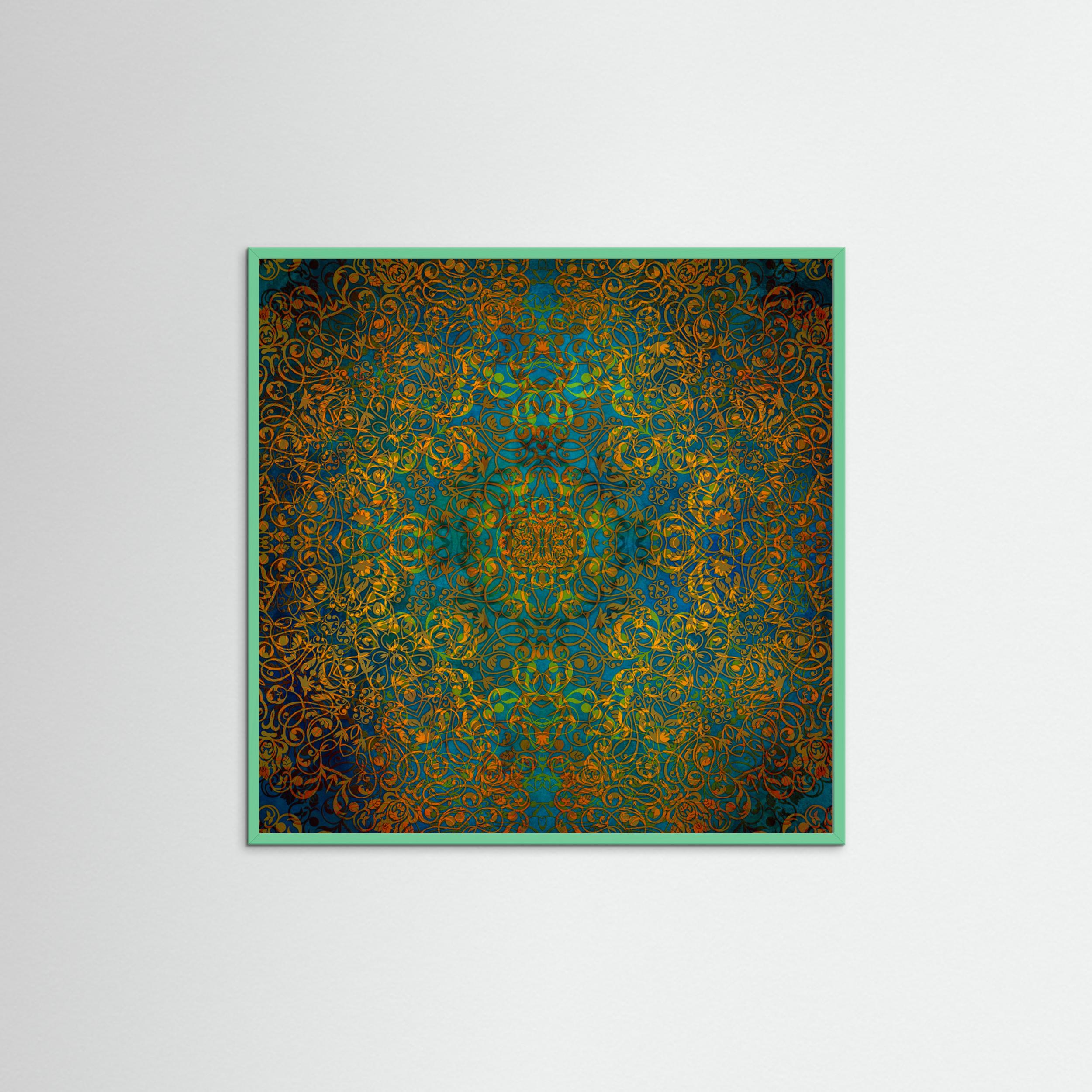 Magic Mandala Abstraction Art (2) by Justyna Jaszke Fine Art Paper