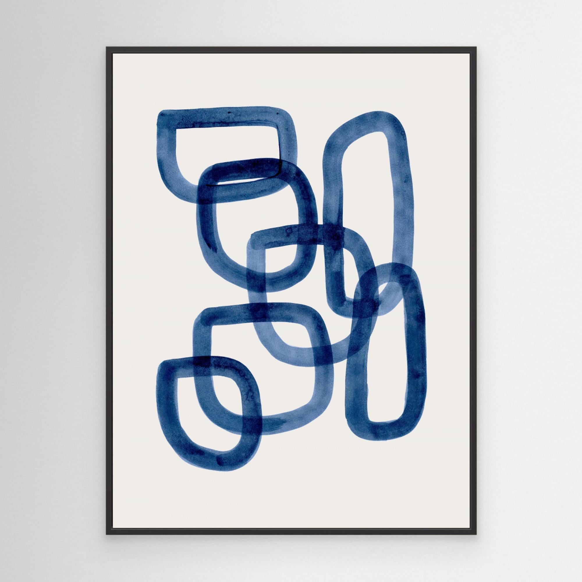 Navy Rings by Ejaaz Haniff  Canvas