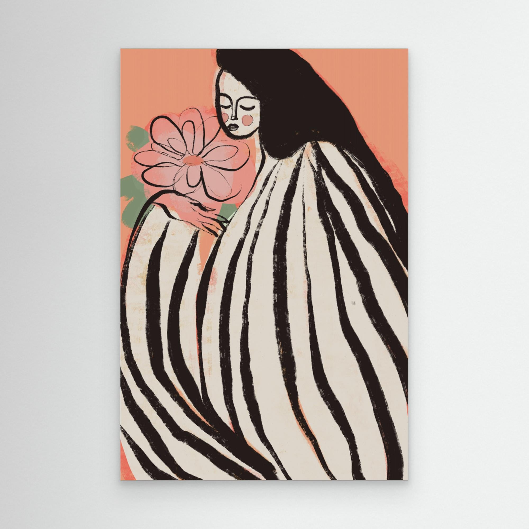 A Silent Moment (Peach) by Treechild Canvas