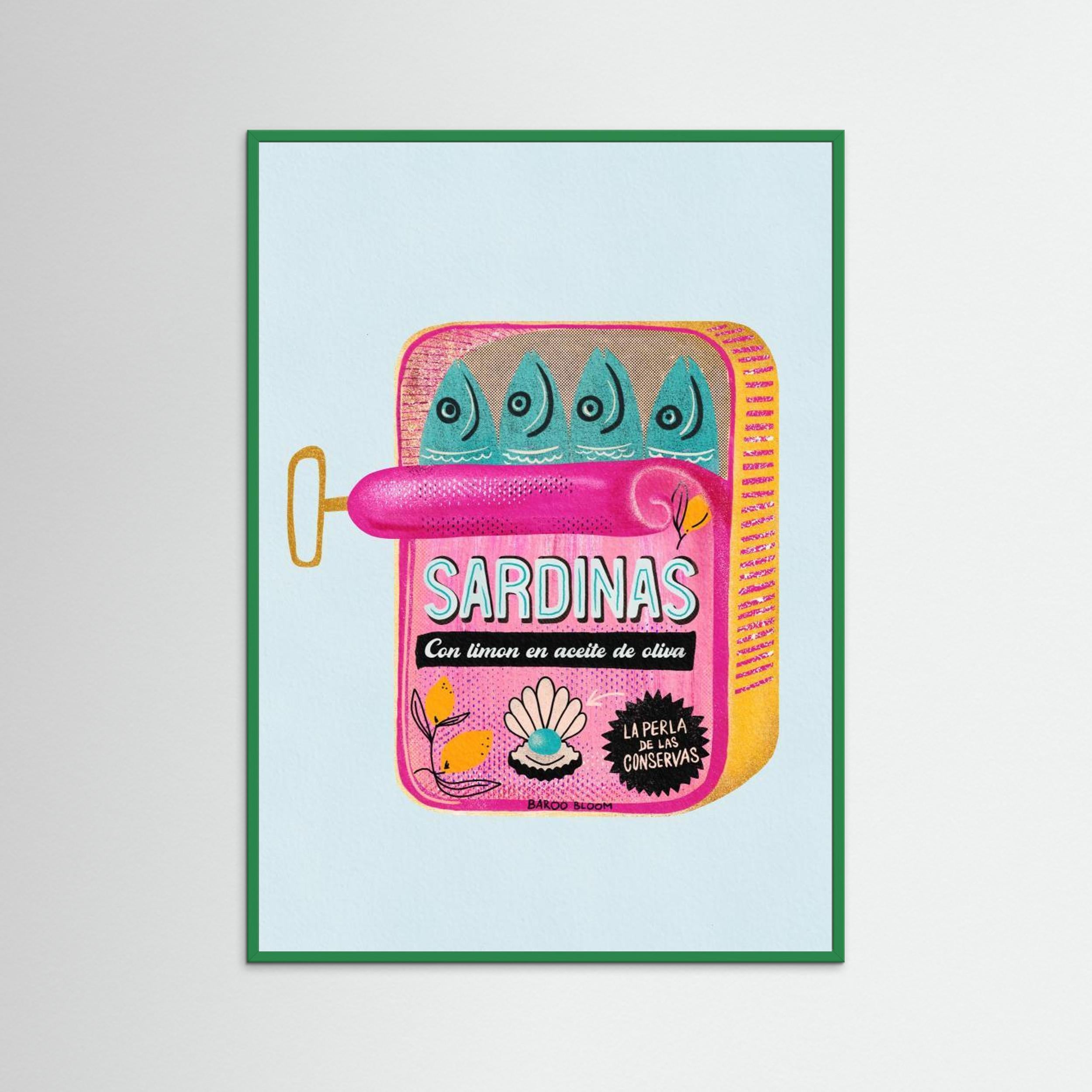 Sardines Tin Can by Baroo Bloom Fine Art Paper 