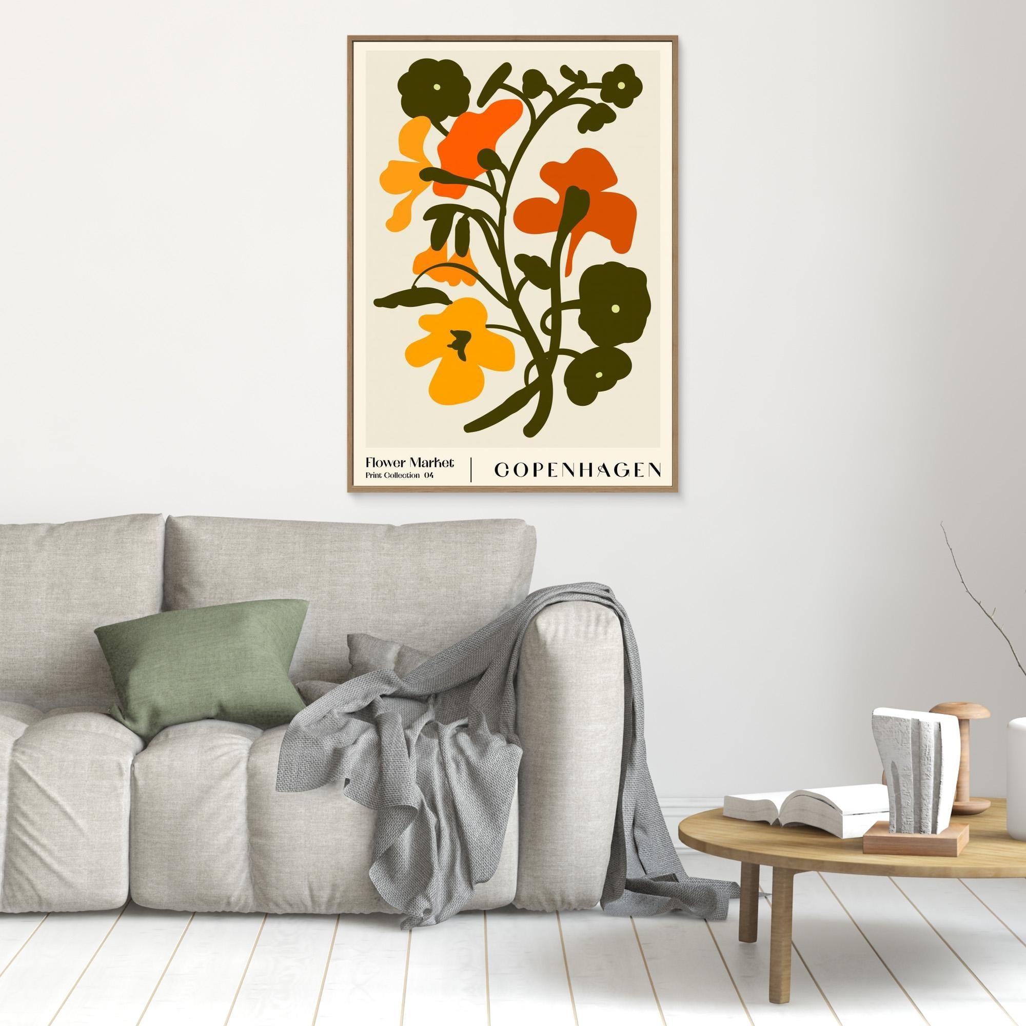 Flower Market. Copenhagen by Nktn Canvas