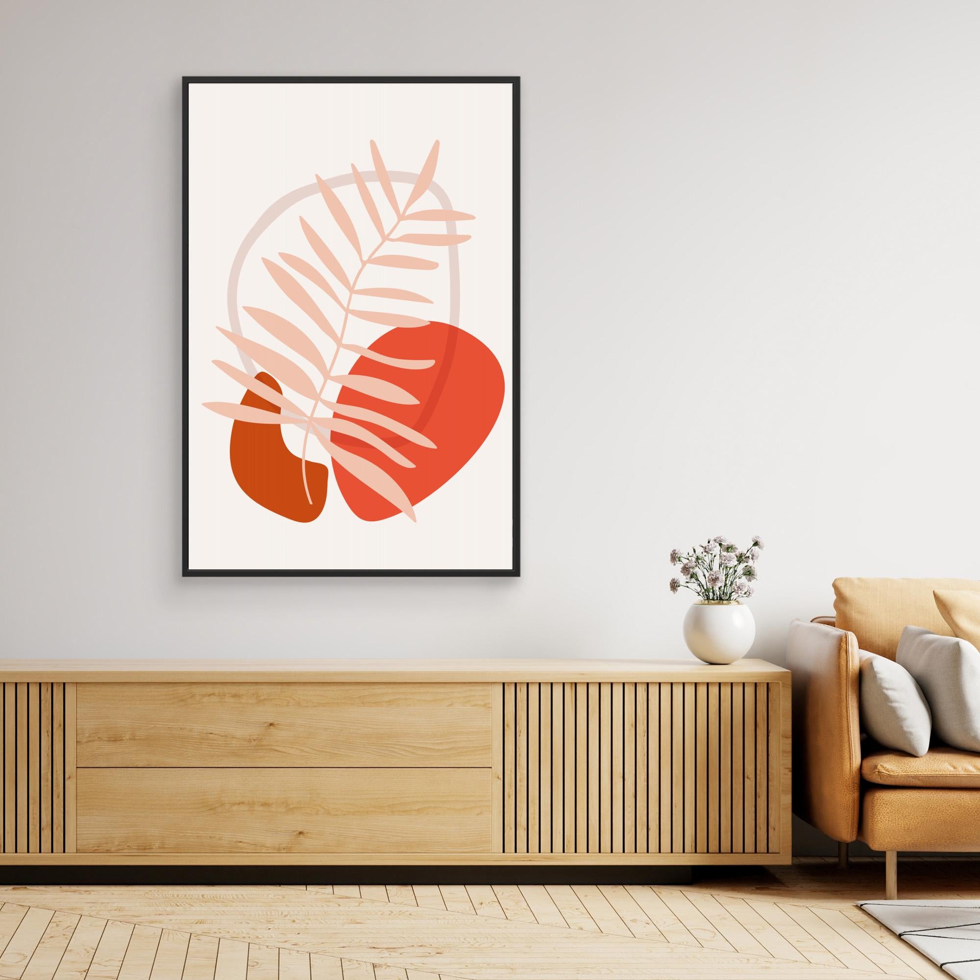 Abstract Botanical Boho Leaves 65 by Dina Dankers Canvas