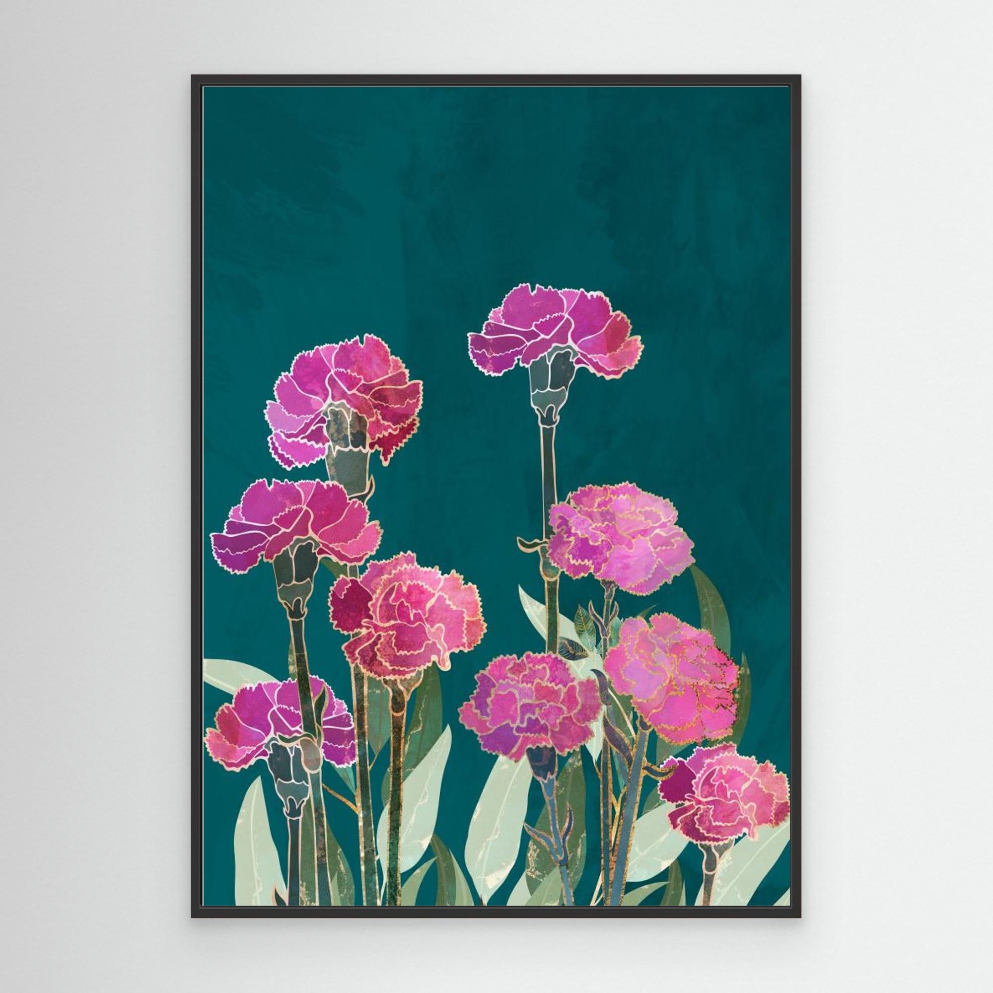 Carnations 01 by Sarah Manovski Canvas