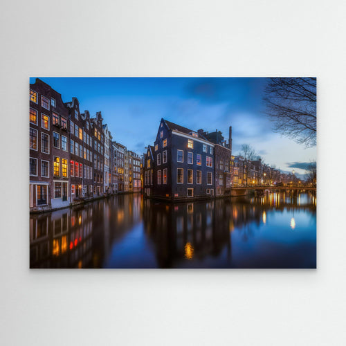 Blue Amsterdam by Clara Gamito Canvas