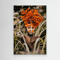 Suri boy and flowers by Vedran Vidak Canvas