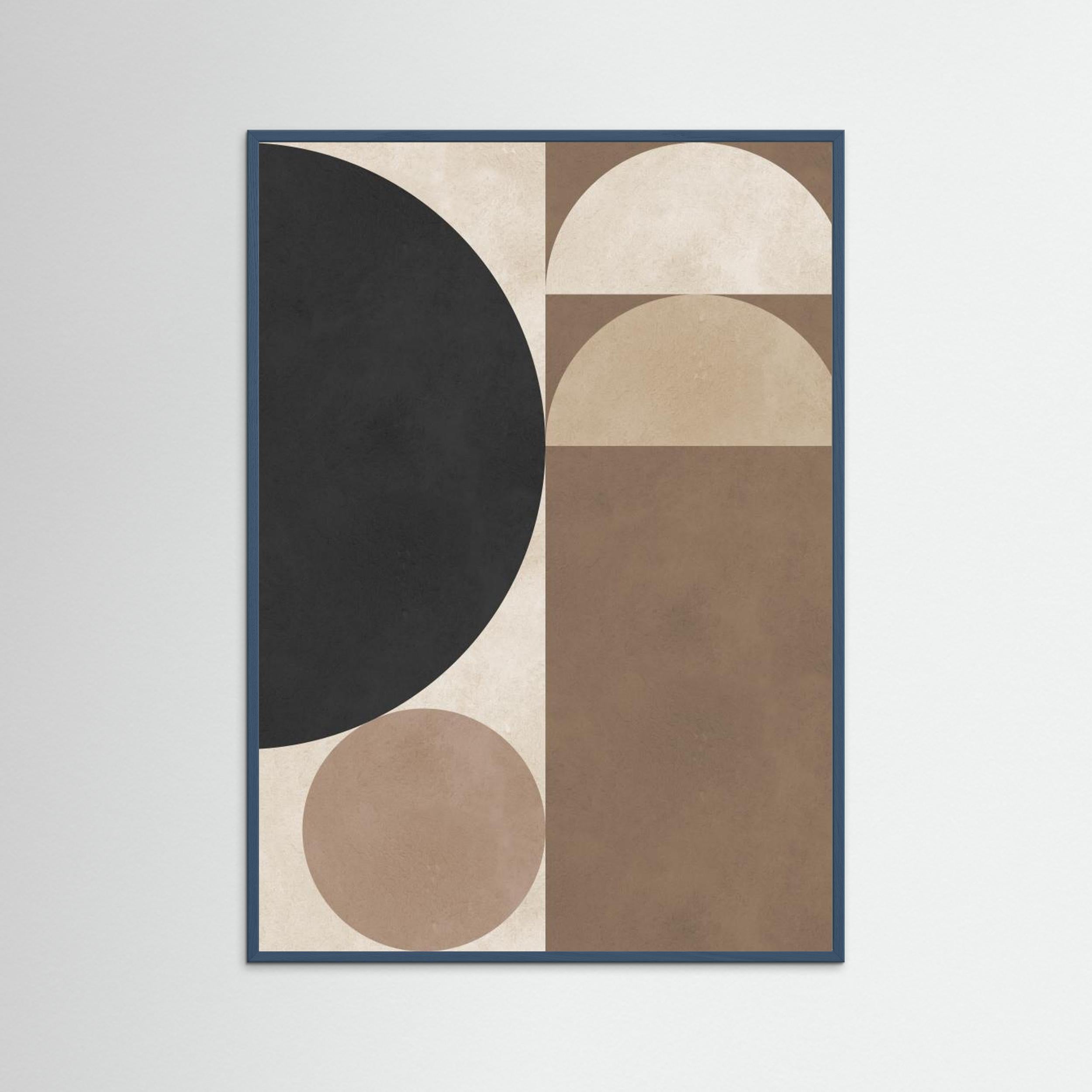 Brown geometry 6 by Vitor Costa Fine Art Paper 