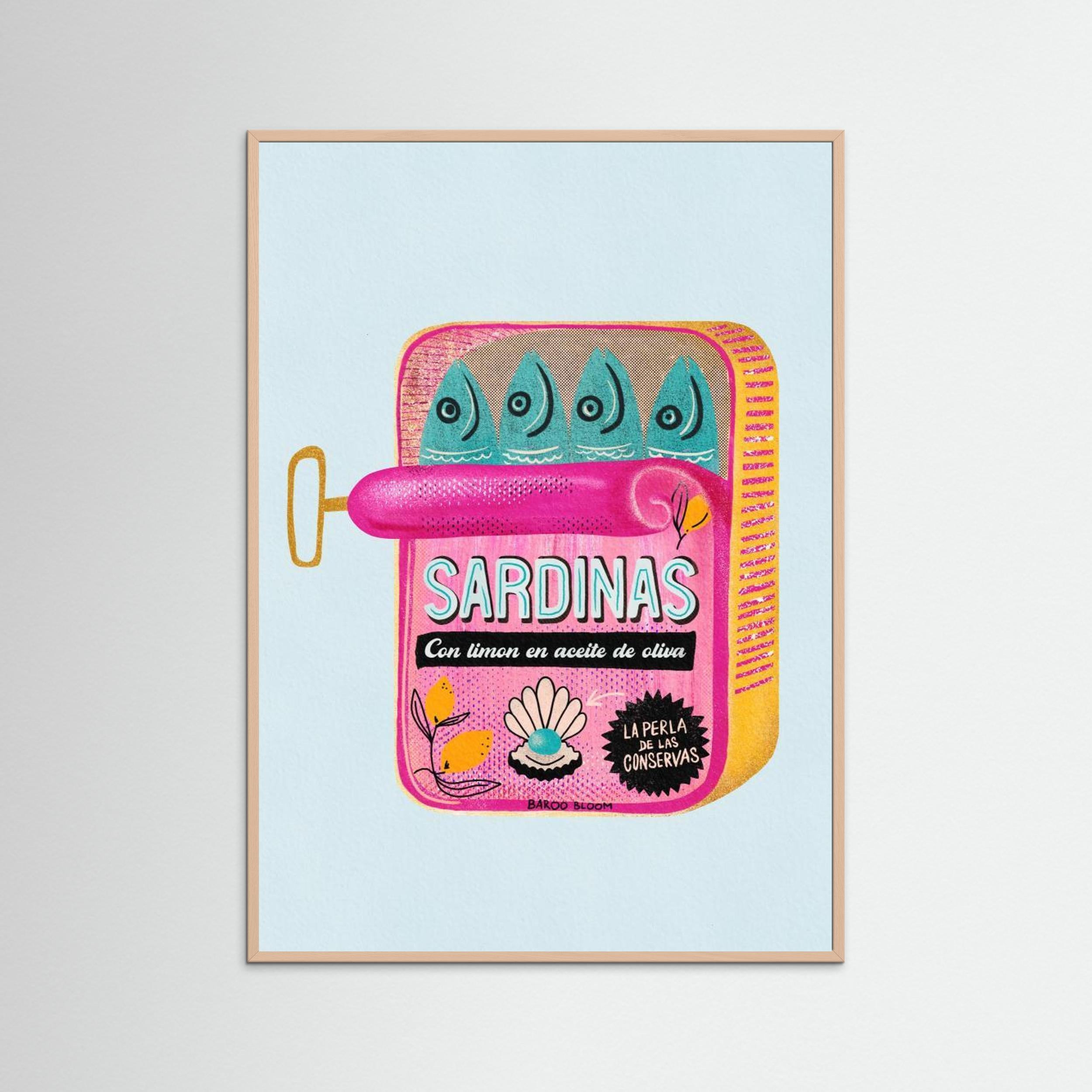 Sardines Tin Can by Baroo Bloom Fine Art Paper 