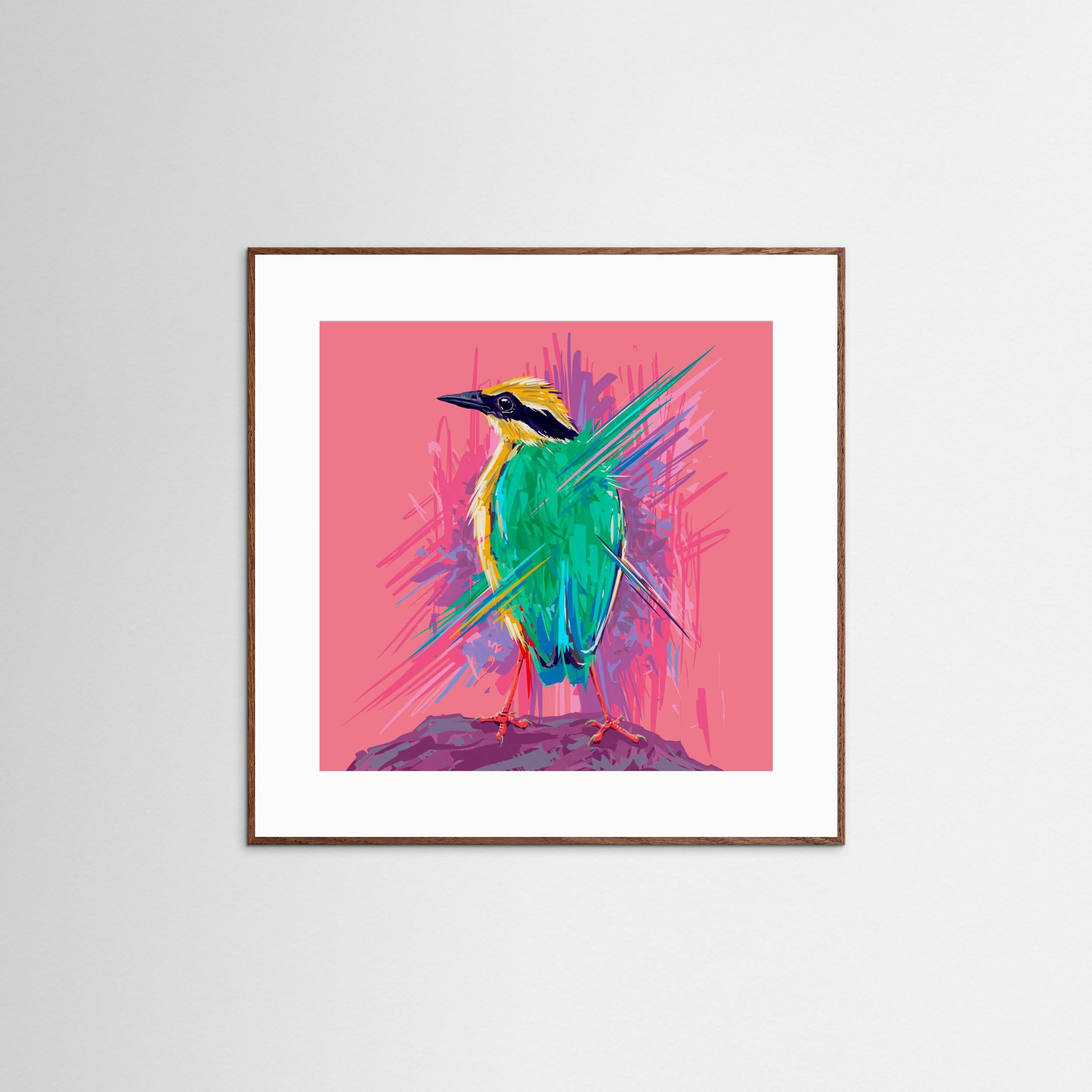 Bird Series   Indian Pitta by Rohan Dahotre Fine Art Paper