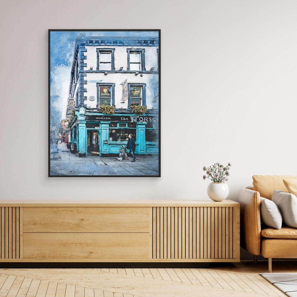 Dublin City Watercolor Art Ireland (17) by Justyna Jaszke