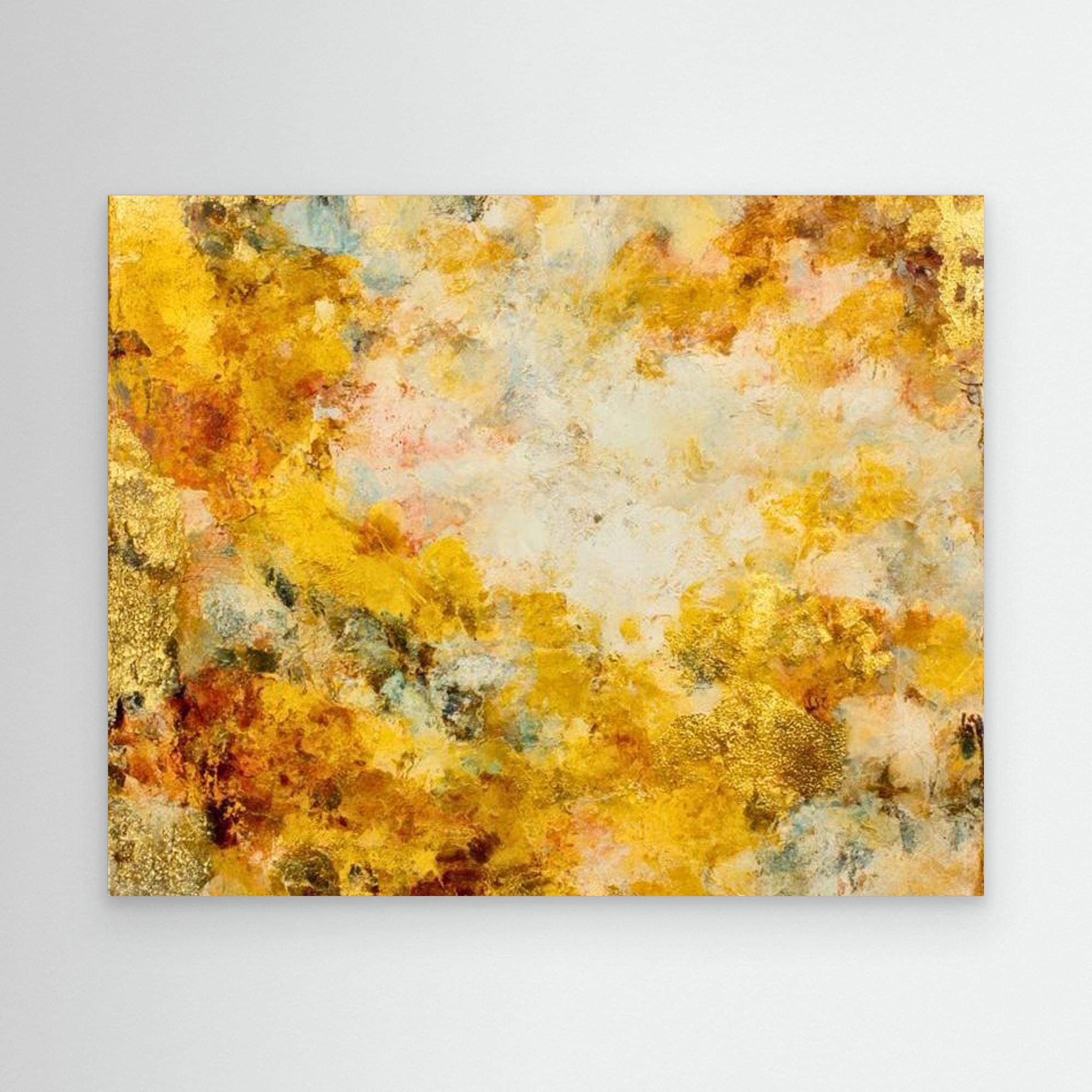 Forever Gold No.1 by Natty Jaxxx The Frame gain Canvas