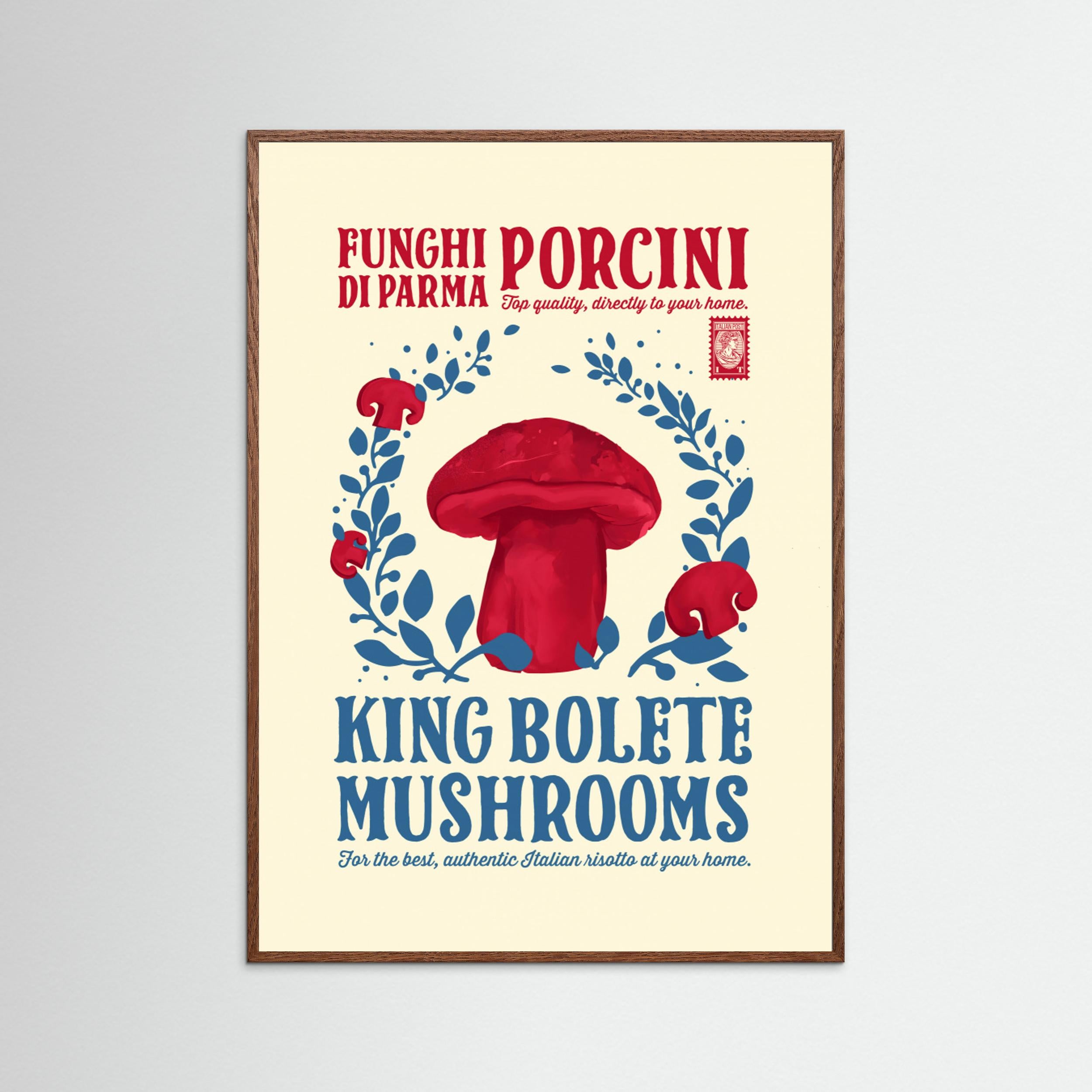 Porcini kitchen print by Dion Gem Fine Art Paper 