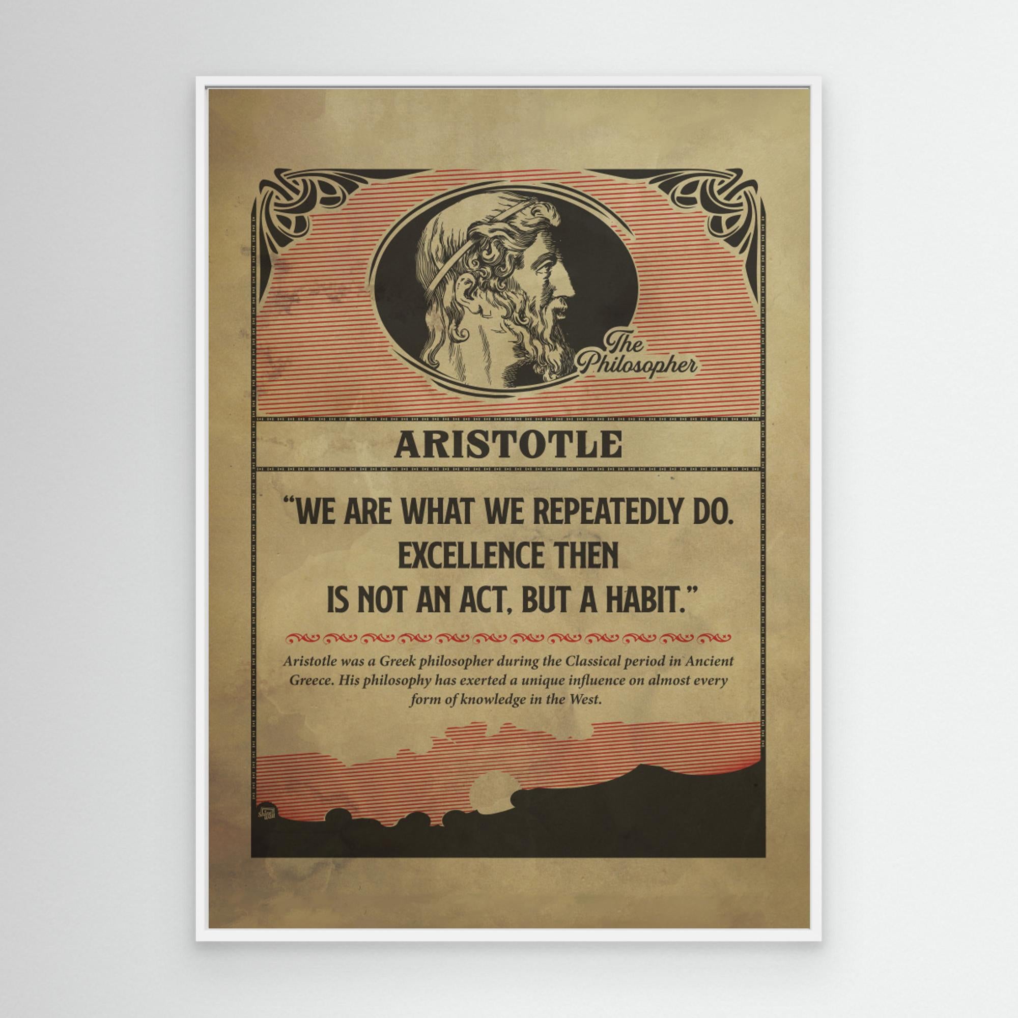 Aristotle Poster by Dion Gem Canvas